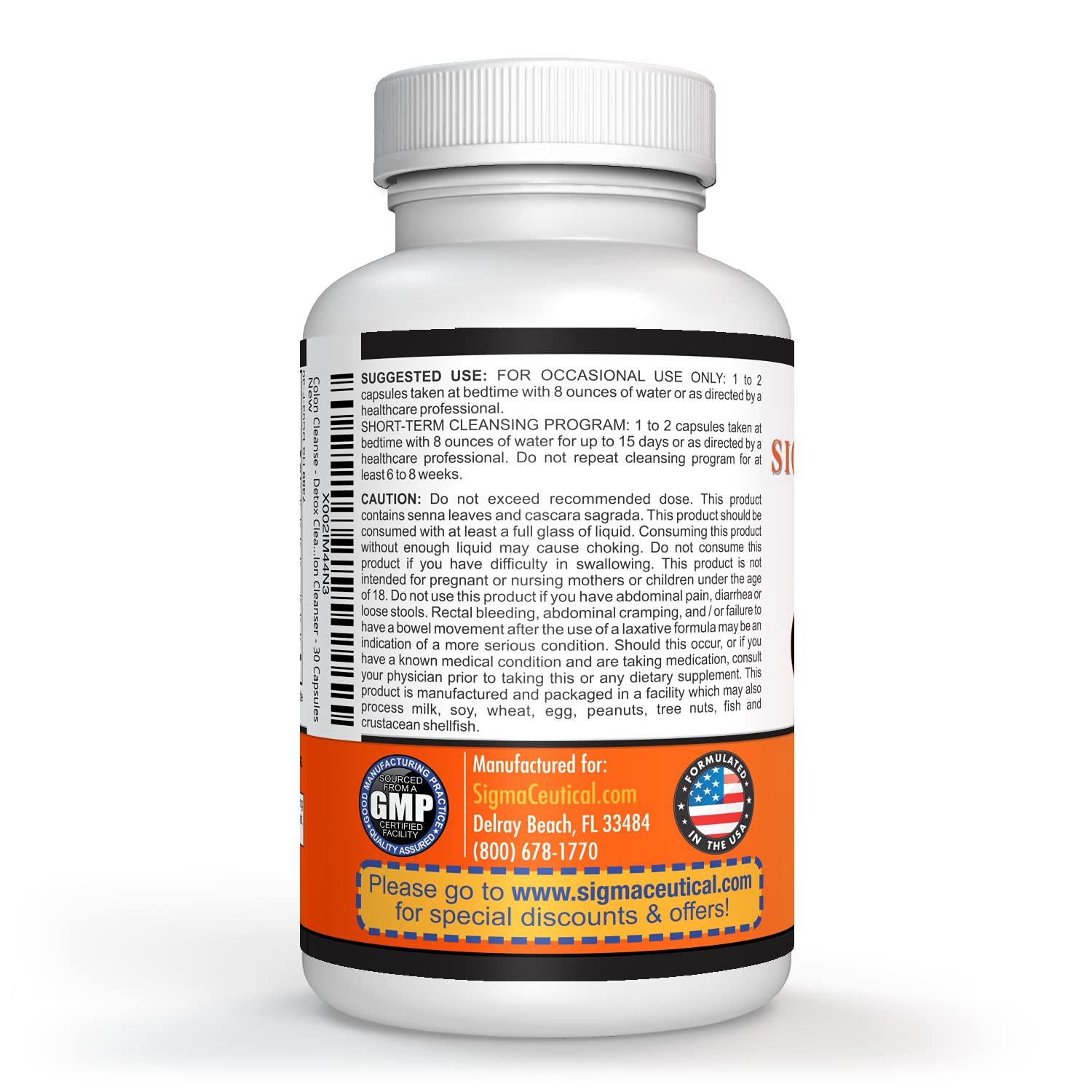 Sigmaceutical 1 Day Colon Cleanse - Detox Cleanse - Bowel Cleanse & Laxative - Bowel Detox Sigmaceutical buy supplements canada