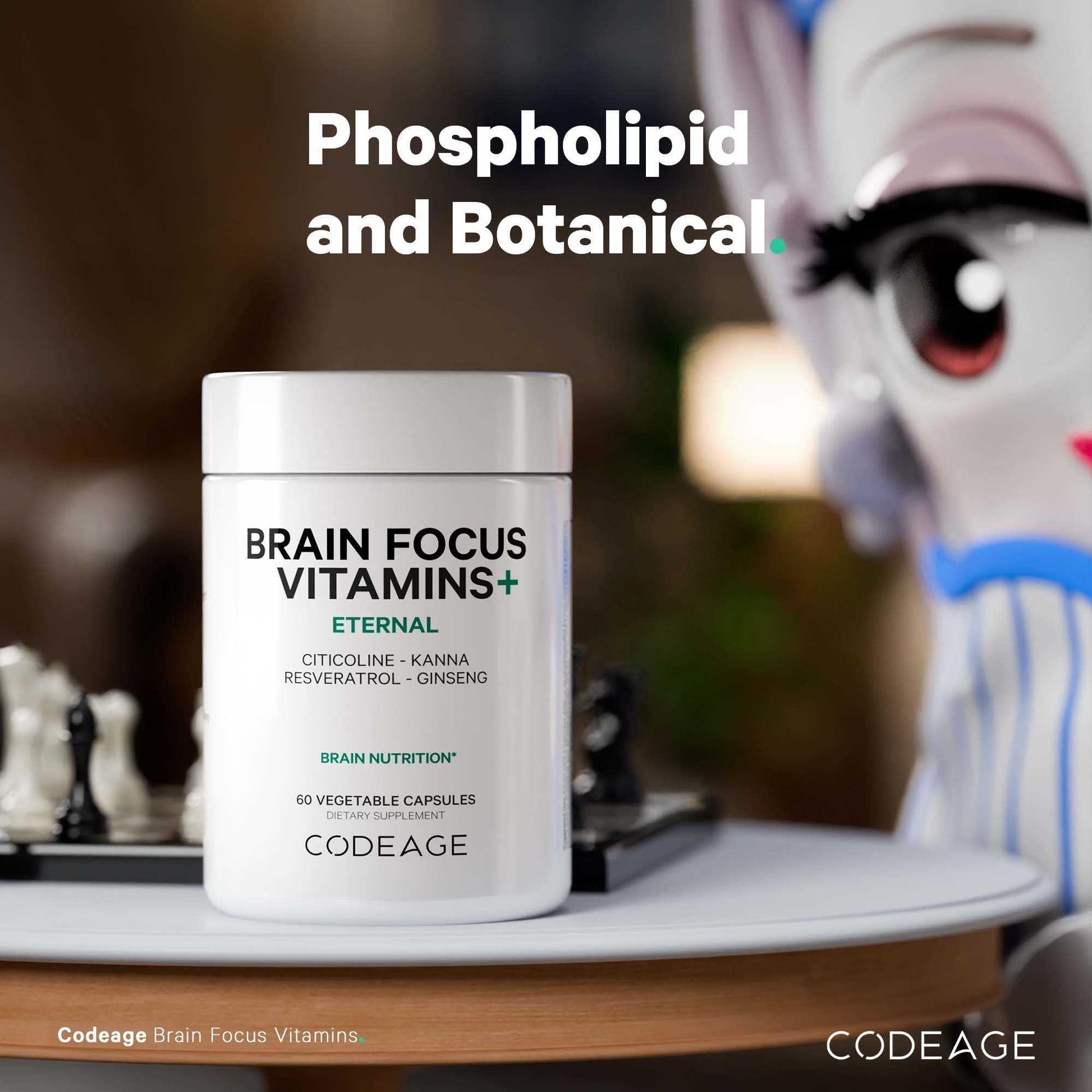 Codeage Brain Focus Vitamins+ Nootropic Supplement with Citicoline as Cognizin, Panax Ginseng, Resveratrol, Gotu Kola, Vitamin B12 Methylcobalamin - Liposomal Delivery - Non-GMO - 60 Capsules Codeage buy supplements canada