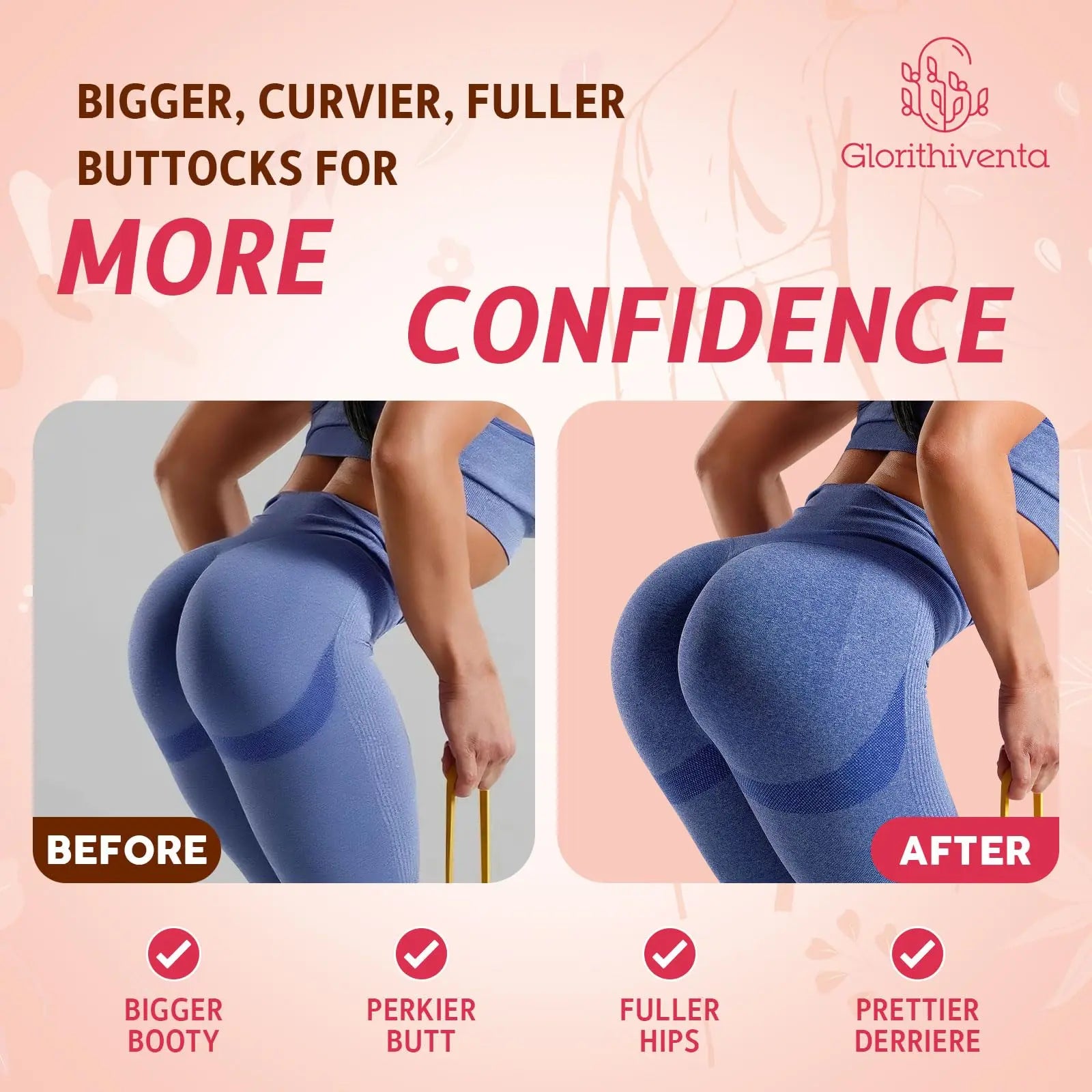 Glorithiventa Cholesterol & Booty Gummies Supplement Bundle - Plant Sterols & Stanols + CurvaBoost BBL Herb Blend & Creatine Monohydrate - Cholesterol Normal Level, Booty, Curves & Energy Glorithiventa buy supplements canada
