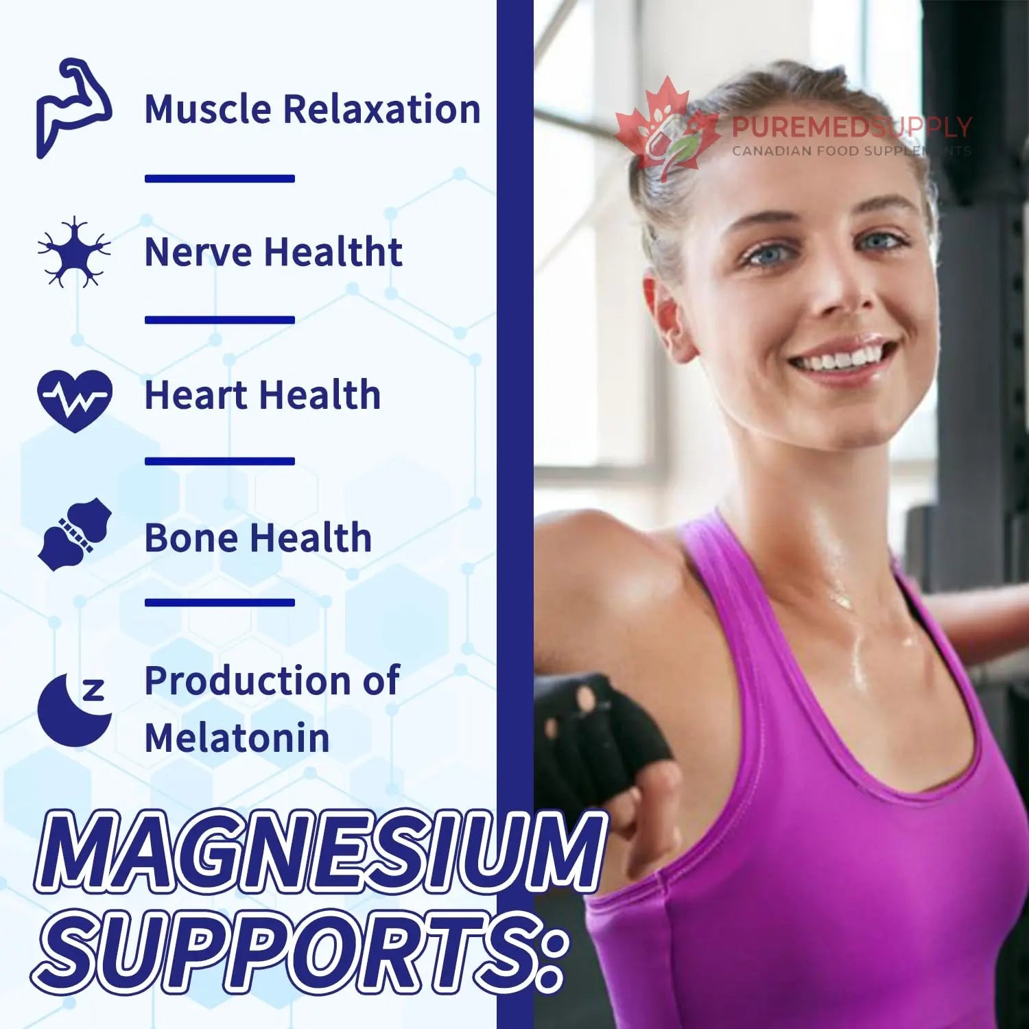 Magnesium Complex 1000mg with 8 Types - Glycinate, Citrate, Malate - Supports Muscle Relaxation, Bone Health, Energy Production & Sleep - High Absorption, Non-GMO, Vegan Capsules, 90 Count (001) ZYGCDZ buy supplements canada