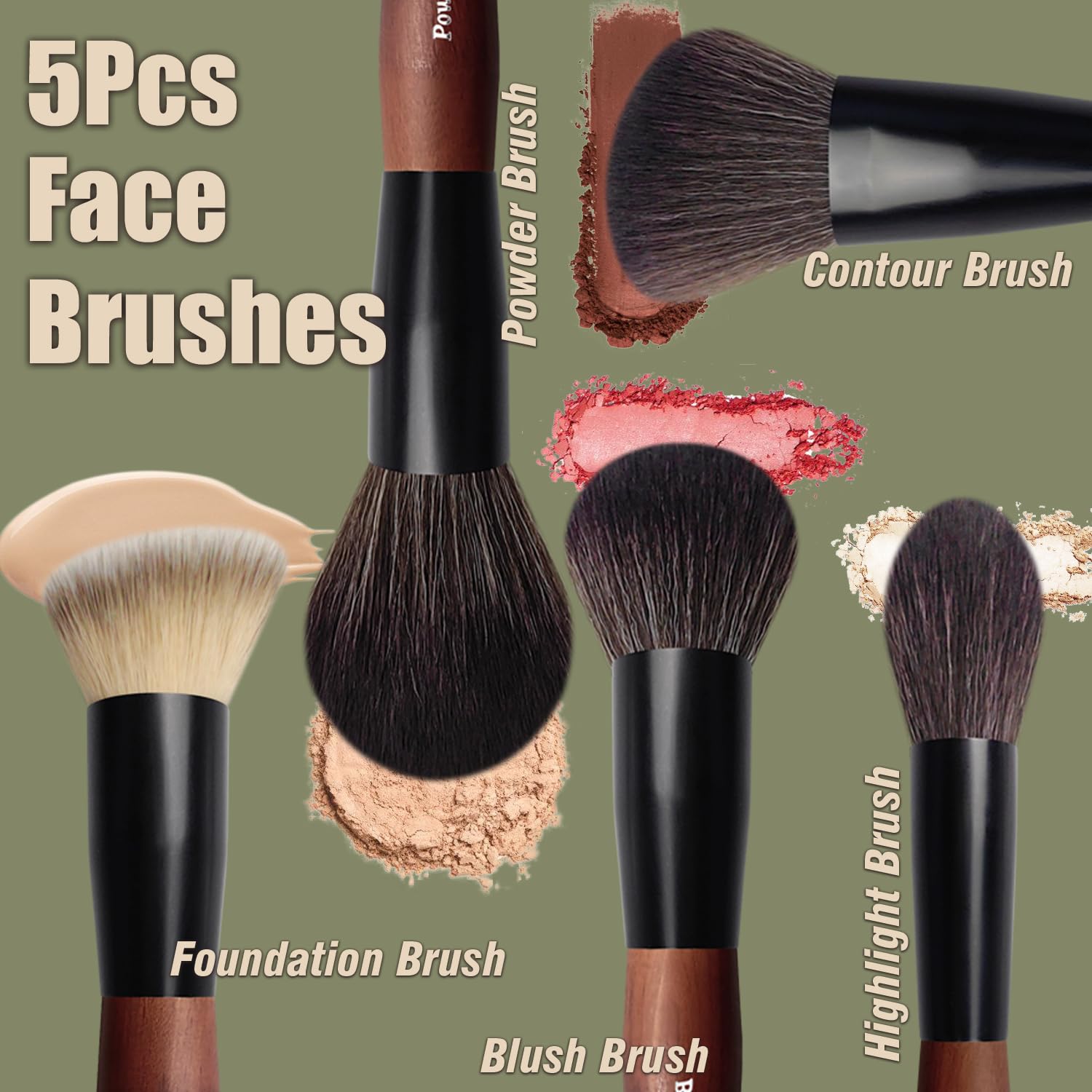 Makeup Brushes 16 Pcs Makeup Brush Set Professional, Wood Handle Travel Make Up Brushes Set with Case, Premium Cruelty-Free Synthetic Fiber Hair Makeup Brush Kit with Holder Zylsnice buy supplements canada