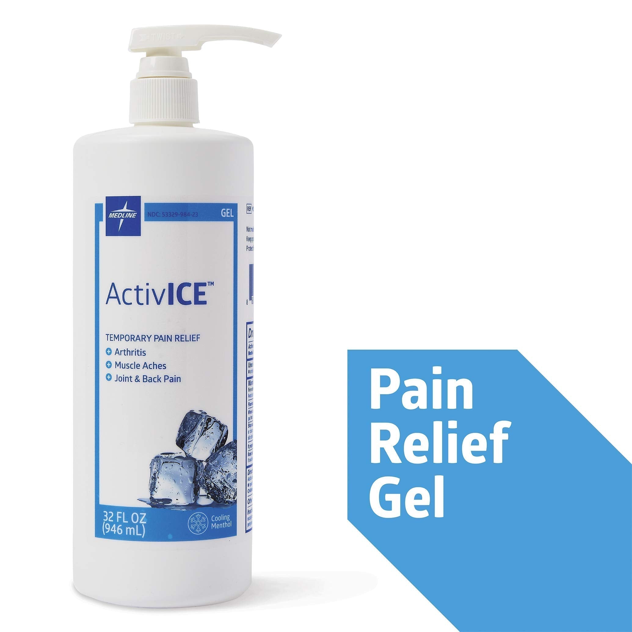 Medline ActivICE Topical Pain Reliever 32 oz Medline buy supplements canada