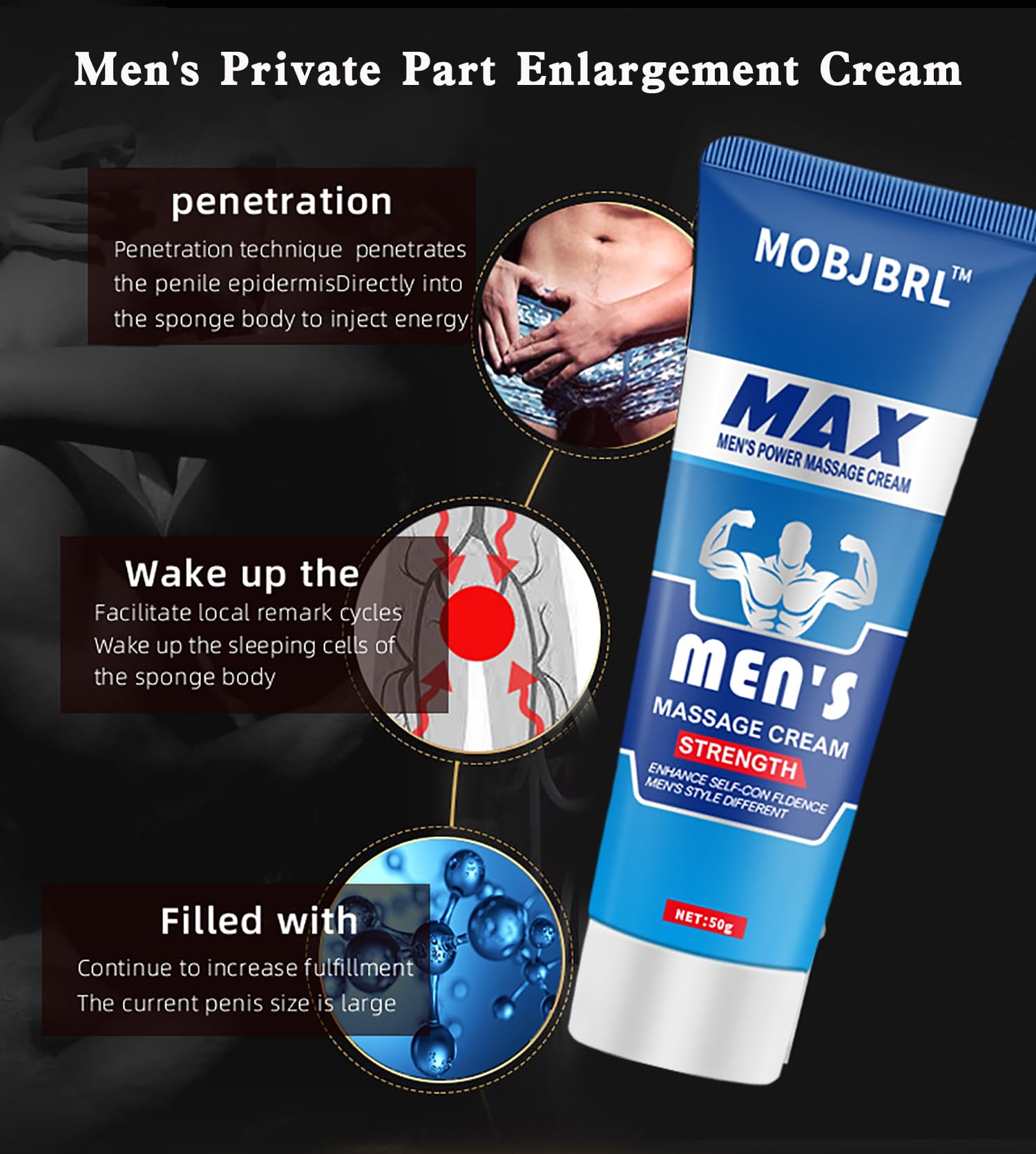 Men's Care Ultra Muscle Building Cream Ultra Growth Cream for Men's Size and Strength MOBJBRL buy supplements canada