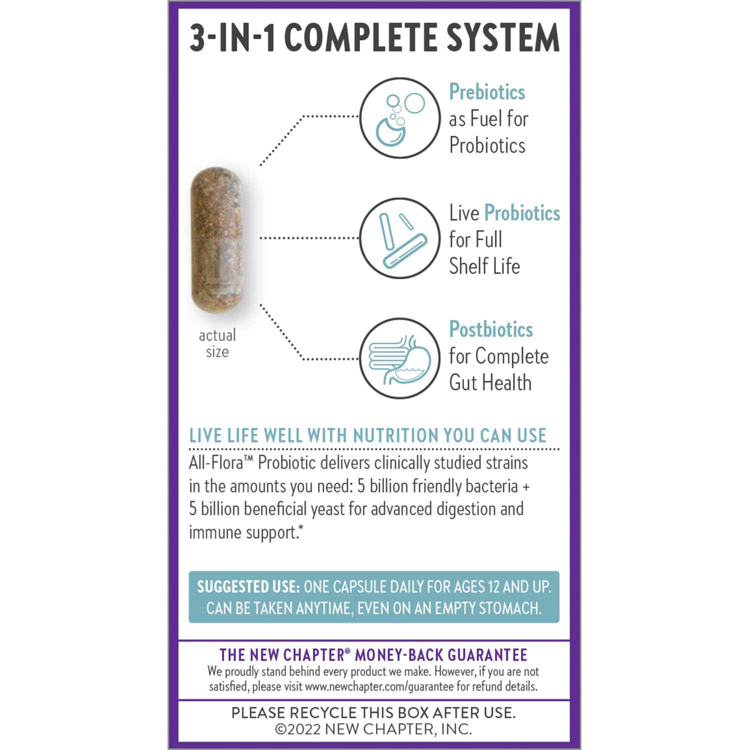 New Chapter Probiotic All-Flora - 60 ct (2 Month Supply) for Advanced Digestion New Chapter buy supplements canada