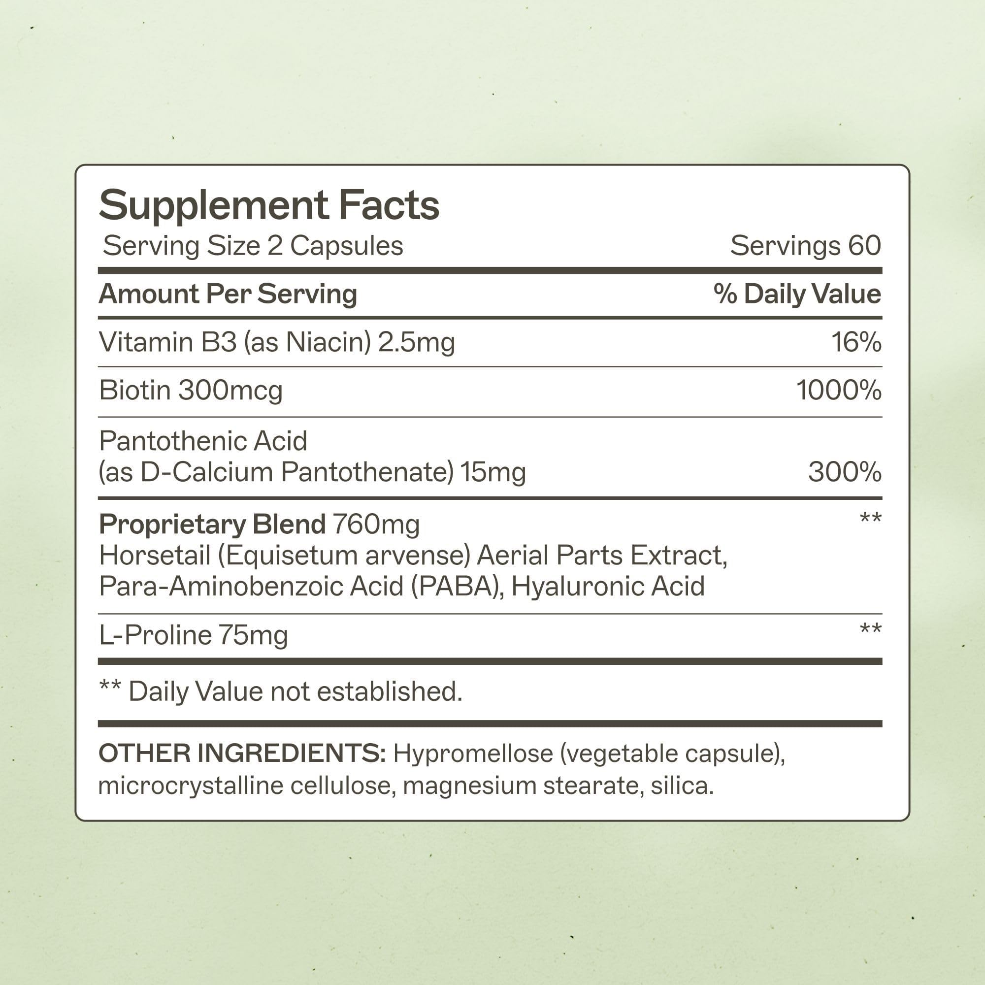 Amy Myers MD Hair Skin and Nails - Supports Strong Hair, Radiant Skin & Healthy Nails - L-Proline, Horsetail, Hyaluronic Acid - Gluten-Free - 120 Capsules (30 Servings) Amy Myers MD buy supplements canada