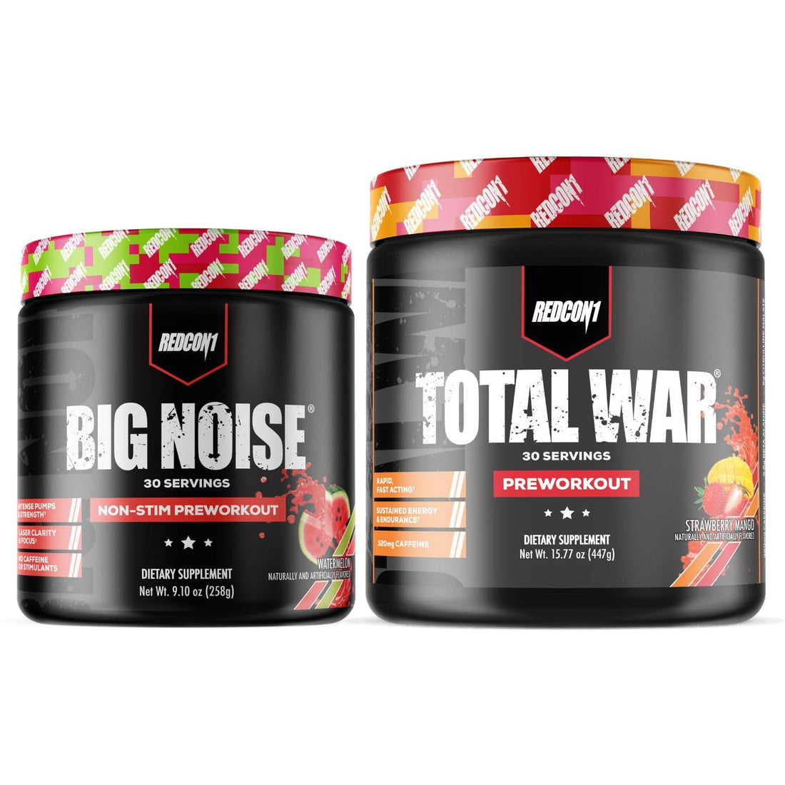 REDCON1 Total War Preworkout (Strawberry Mango) & Big Noise Non-Stim Preworkout REDCON1 buy supplements canada