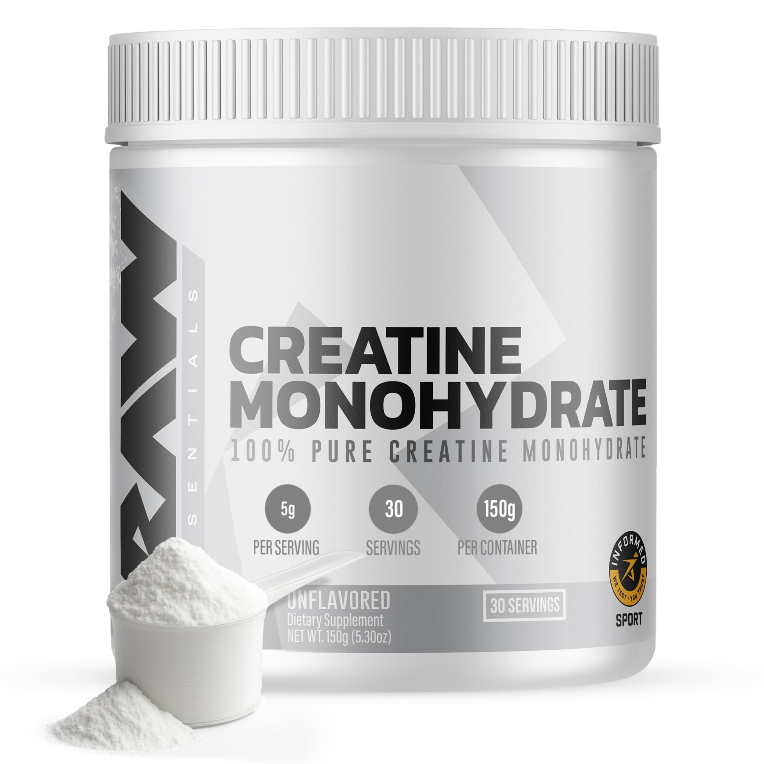 RAW Nutrition Creatine Monohydrate Powder, Unflavored (30 Servings) - Micronized Creatine Monohydrate Supplement for Workout Performance, Build Muscle & Strength RAW buy supplements canada