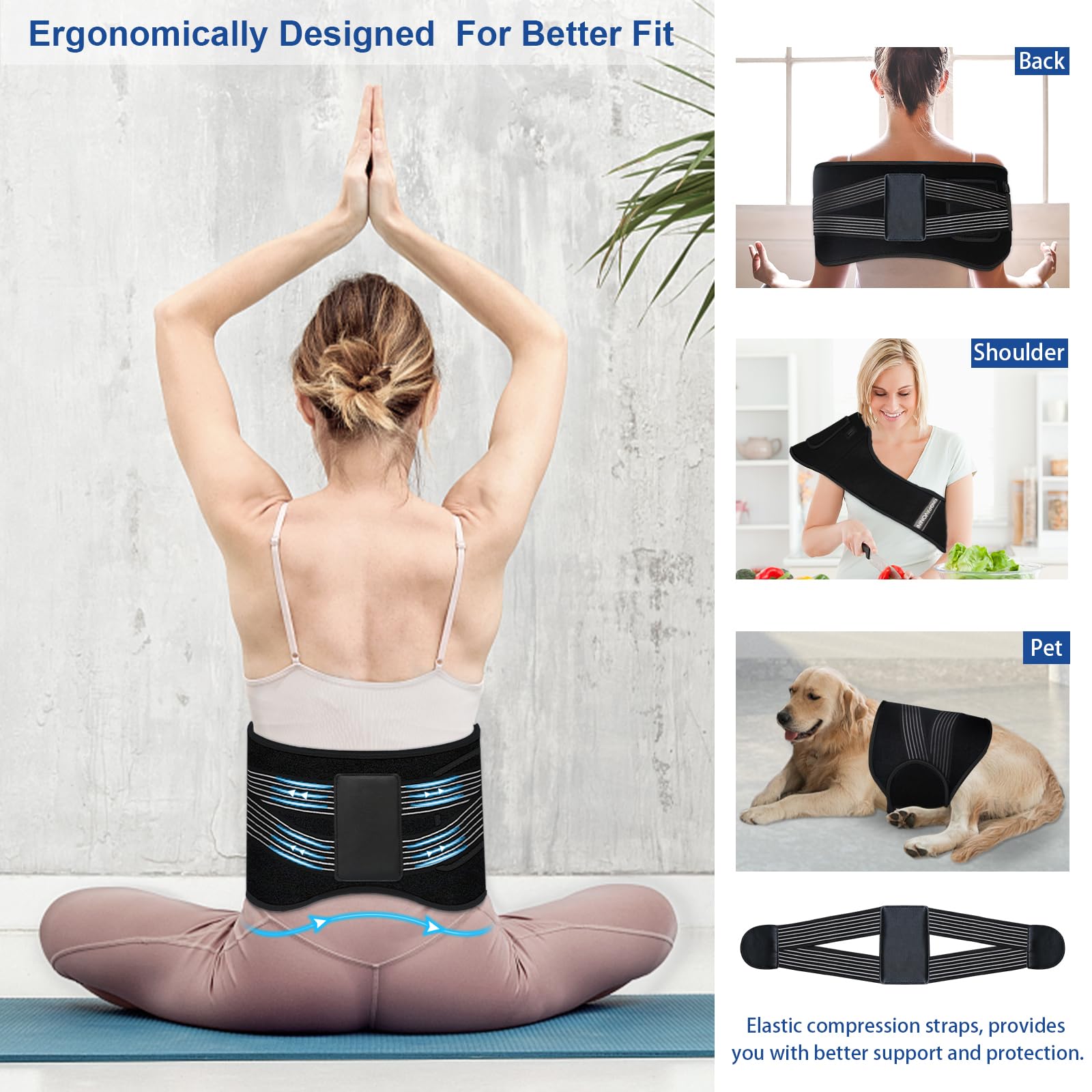 Red Light Therapy Belt, Infrared Light Therapy Device with Partition Control and Remote Control KingPavonini buy supplements canada