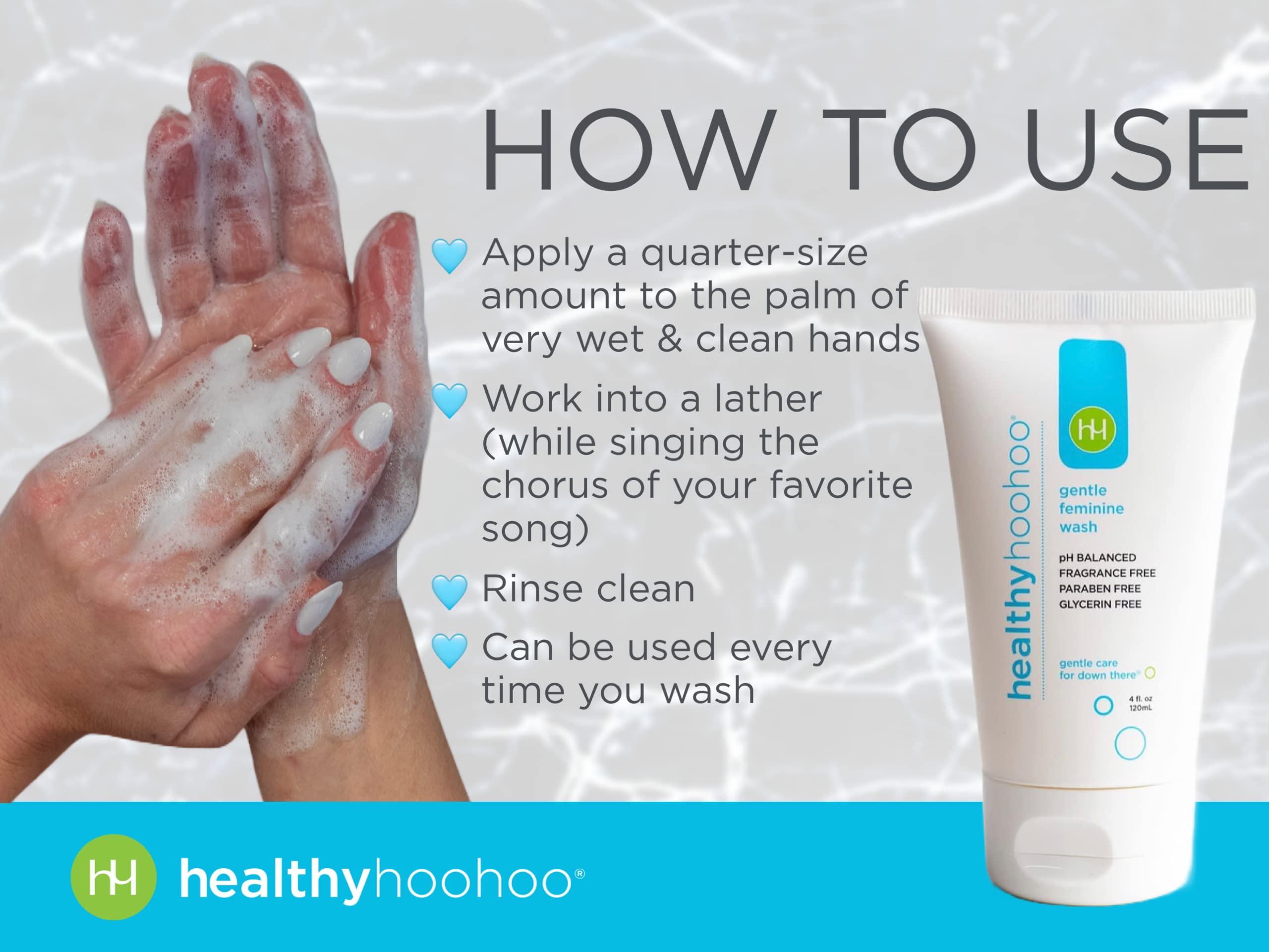 healthy hoohoo Gentle Feminine Wash - Organic Ingredients, pH Balanced, Fragrance Free healthy hoohoo buy supplements canada