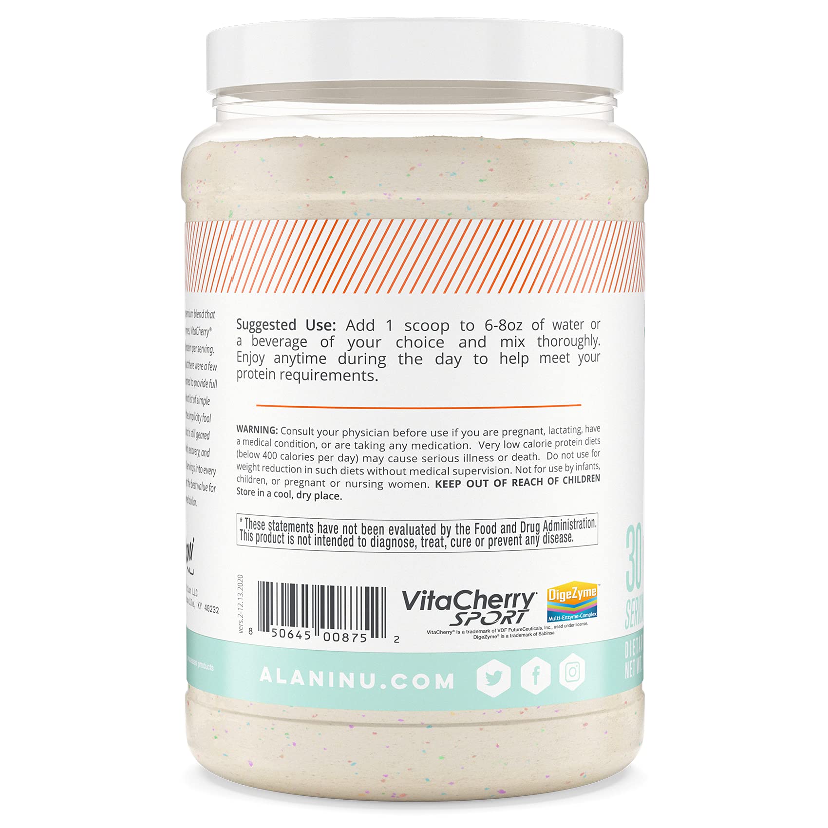 Alani Nu Whey Protein Powder Confetti Cake | 23g Protein with Low Sugar & Digestive Enzymes Alani Nu buy supplements canada