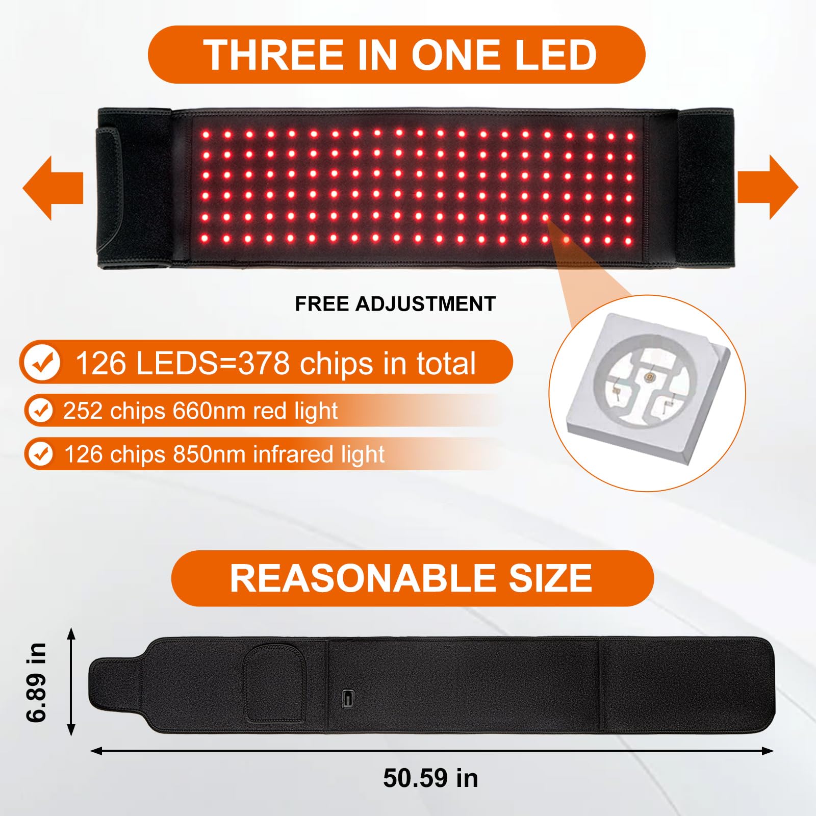 EquiZen Red Light Therapy Belt - Red Light Therapy for Body, Infrared Light Therapy Device EquiZen buy supplements canada