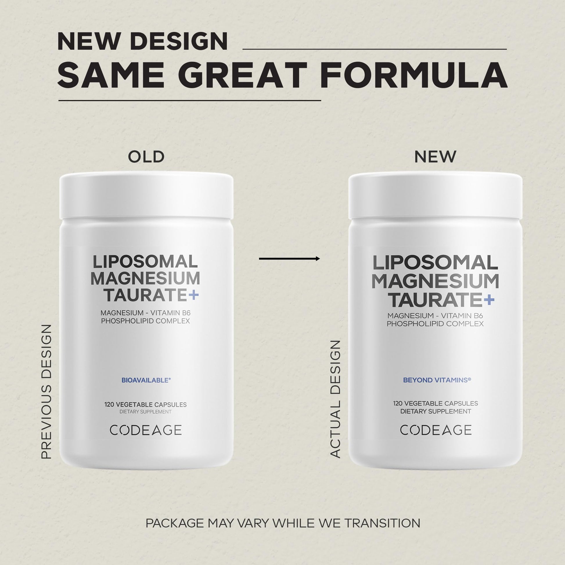 Codeage Liposomal Magnesium Taurate+ Supplement - Magnesium Taurate, Vitamin B6 as Pyridoxal 5-Phosphate, 2-Month Supply - Liposomal Delivery, Vegan, Non-GMO, Gluten-Free, 120 Capsules Codeage buy supplements canada