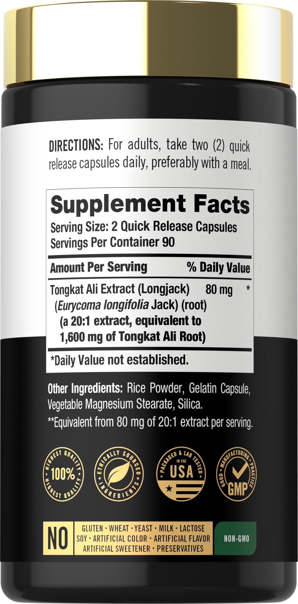 Carlyle Tongkat Ali | 180 Quick Release Capsules | Non-GMO and Gluten Free Supplement Carlyle buy supplements canada