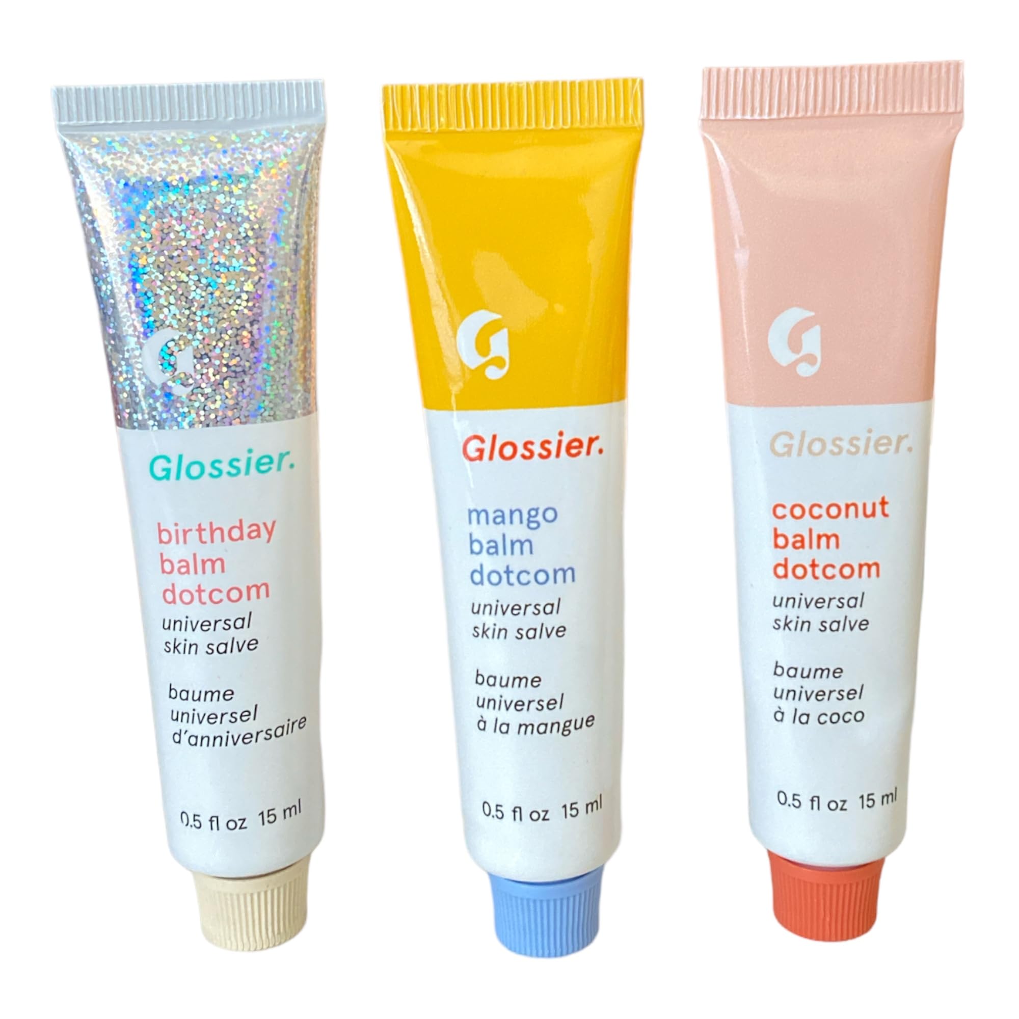 Glossier Balm Dotcom Trio Mango, Birthday, Coconut Size: 0.5 fl oz / 15 ml Glossier buy supplements canada