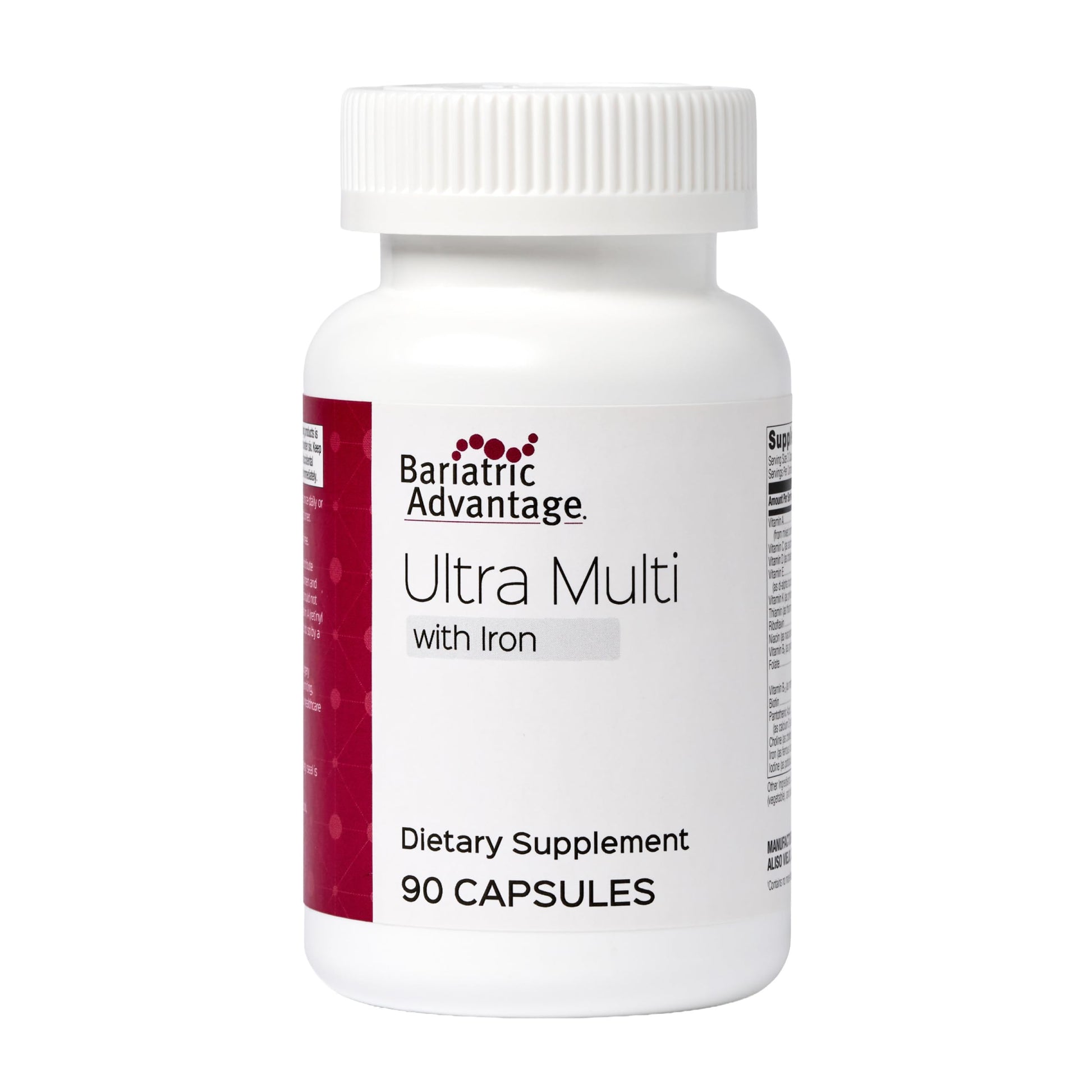 Bariatric Advantage Ultra Multivitamin with Iron - Ultra Multi with Iron - Capsule Format Multivitamin - Provides Full Complex of B Vitamins Bariatric Advantage buy supplements canada