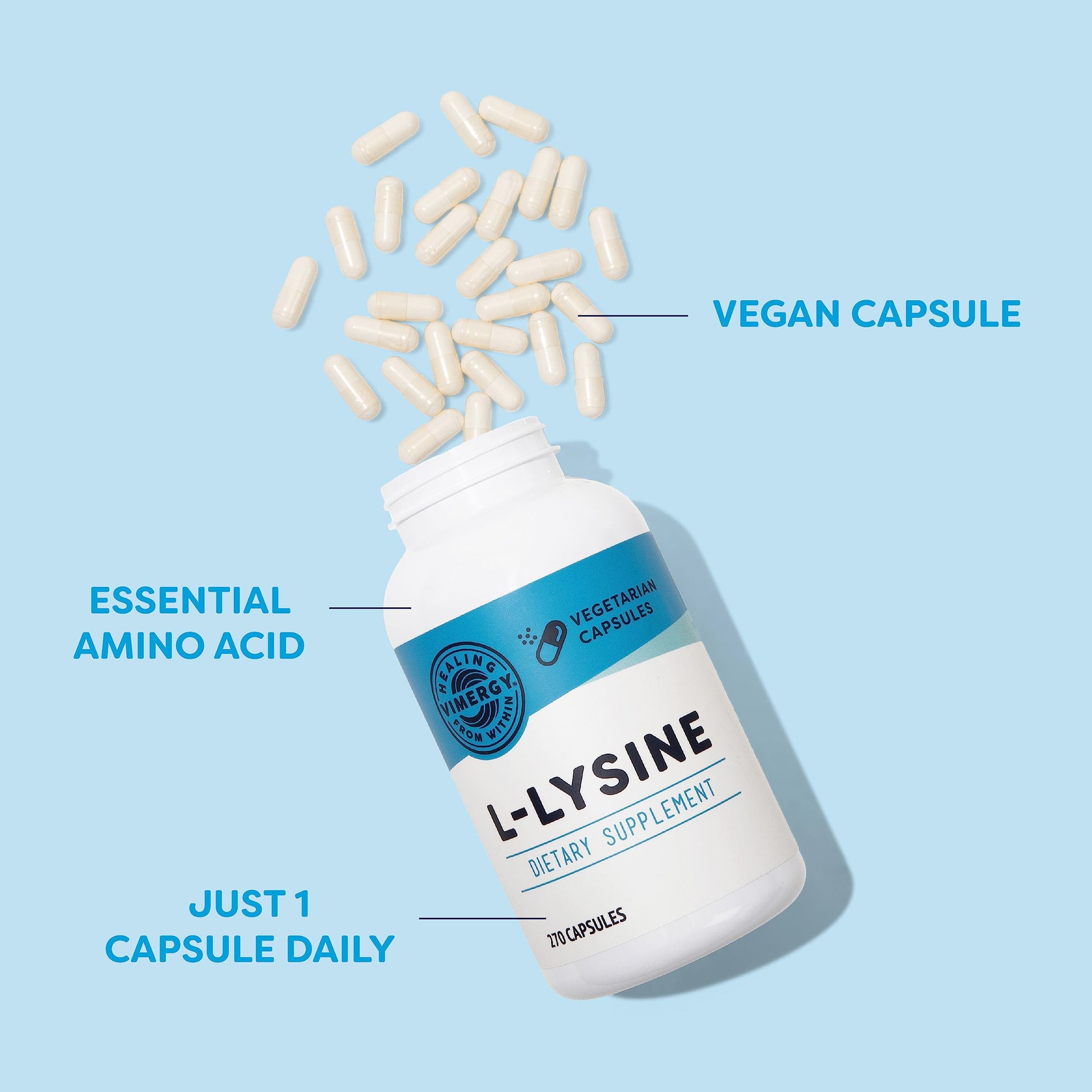 Vimergy L-Lysine – Promotes Healthy Skin, Hair & Nails* – Supports Healthy Metabolism* – Vegan, Non-GMO & Gluten-Free – 270 Capsules Vimergy buy supplements canada