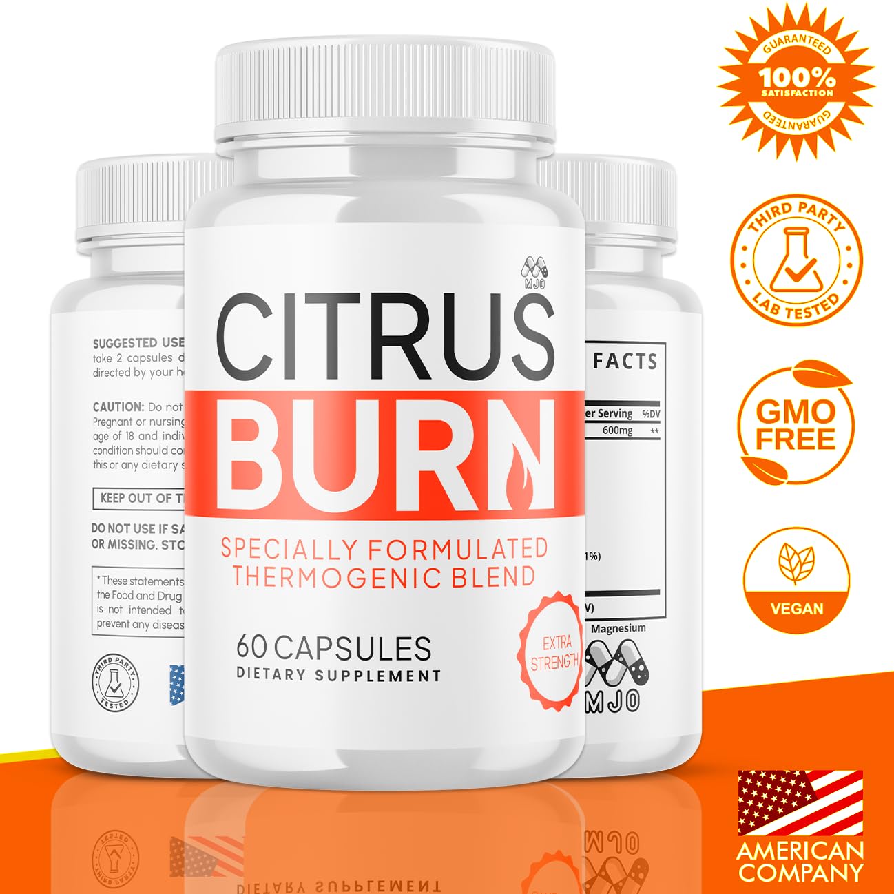 (2 Pack) Citrus Burn Capsules, Official CitrusBurn Pills with All Natural Ingredients, Advanced Citrus Burn for Optimal Health & Wellness Support with Premium Vitamins for Women & Men (120 Capsules) MJO buy supplements canada