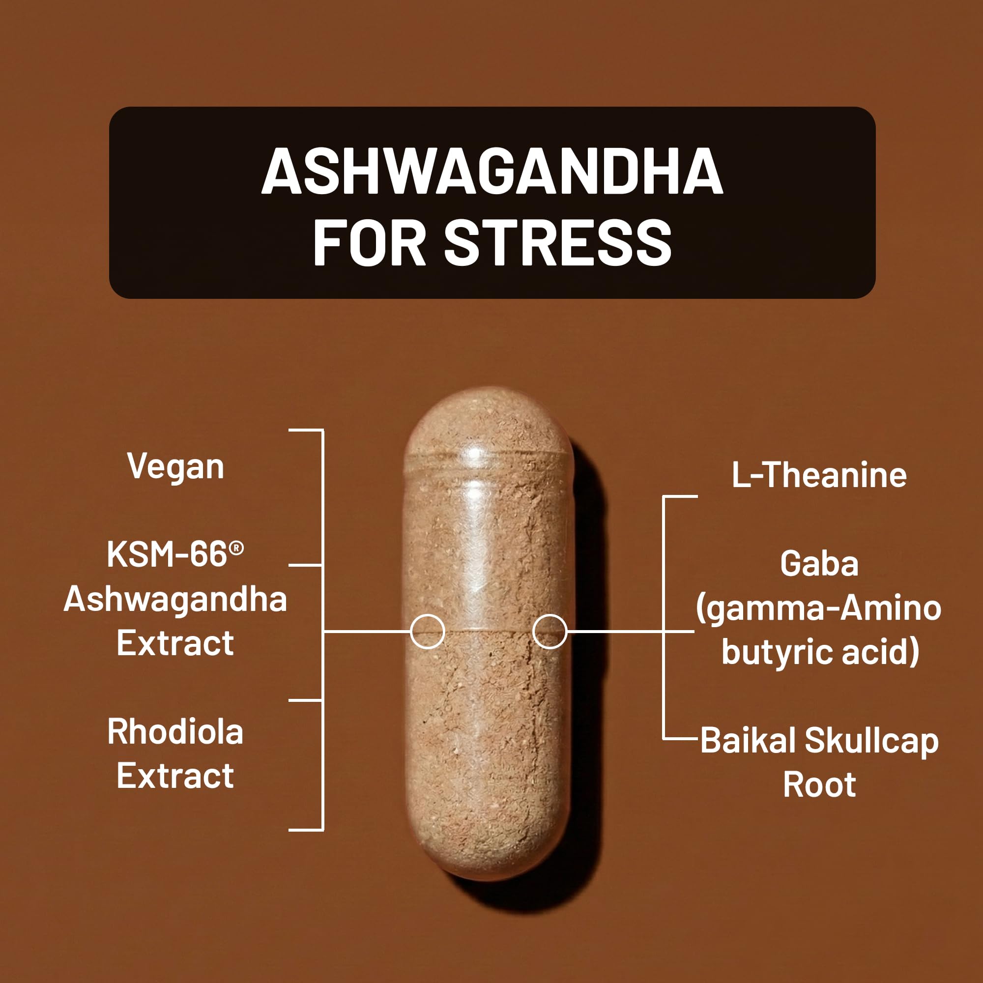 NatureWise Ashwagandha for Stress - With KSM-66 Extract, GABA, L-Theanine, Rhodiola Rosea - Herbal Mood & Sleep Support - Vegan, Non-GMO, Gluten-Free - 60 Capsules[1-Month Supply] NatureWise buy supplements canada