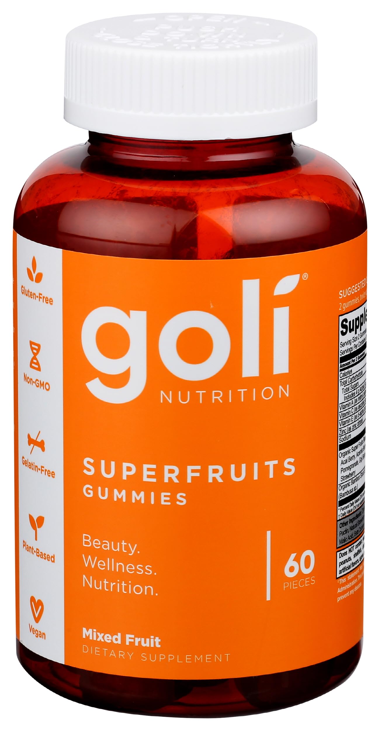 Goli Nutrition, Gummies Superfruits Mixed Fruit, 60 Count Goli buy supplements canada