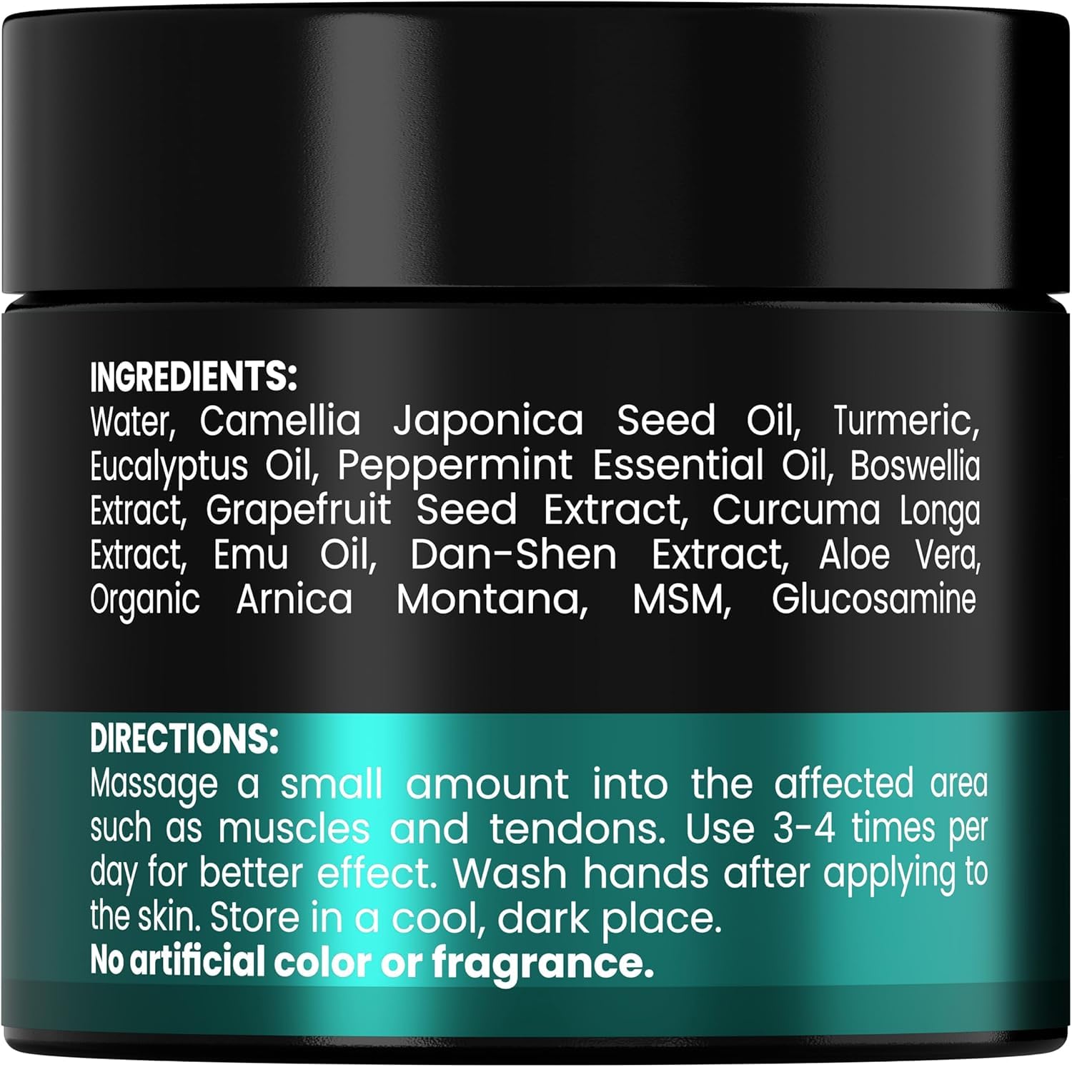 KINPAR Cream - Professional Gel Formula with Natural Turmeric, Arnica, MSM, Glucosamine, Eucalyptus & Emu Oil – Maximum Strength – Formulated in The USA - 4 oz KINPAR buy supplements canada