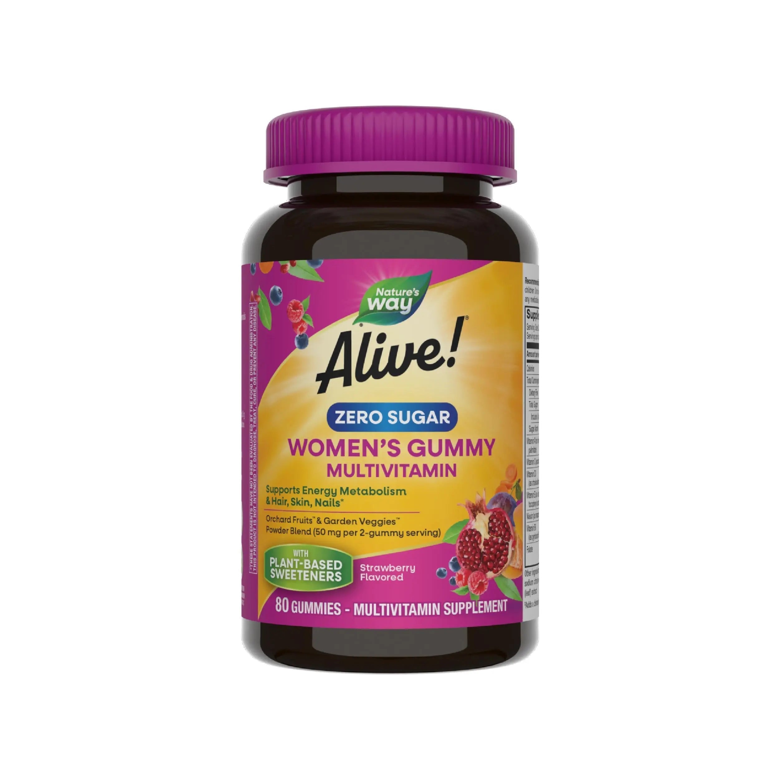 Nature’s Way Alive! Zero Sugar Women's Gummy Multivitamins, Energy Metabolism*, Hair, Skin, Nails*, B-Vitamins Nature's Way buy supplements canada