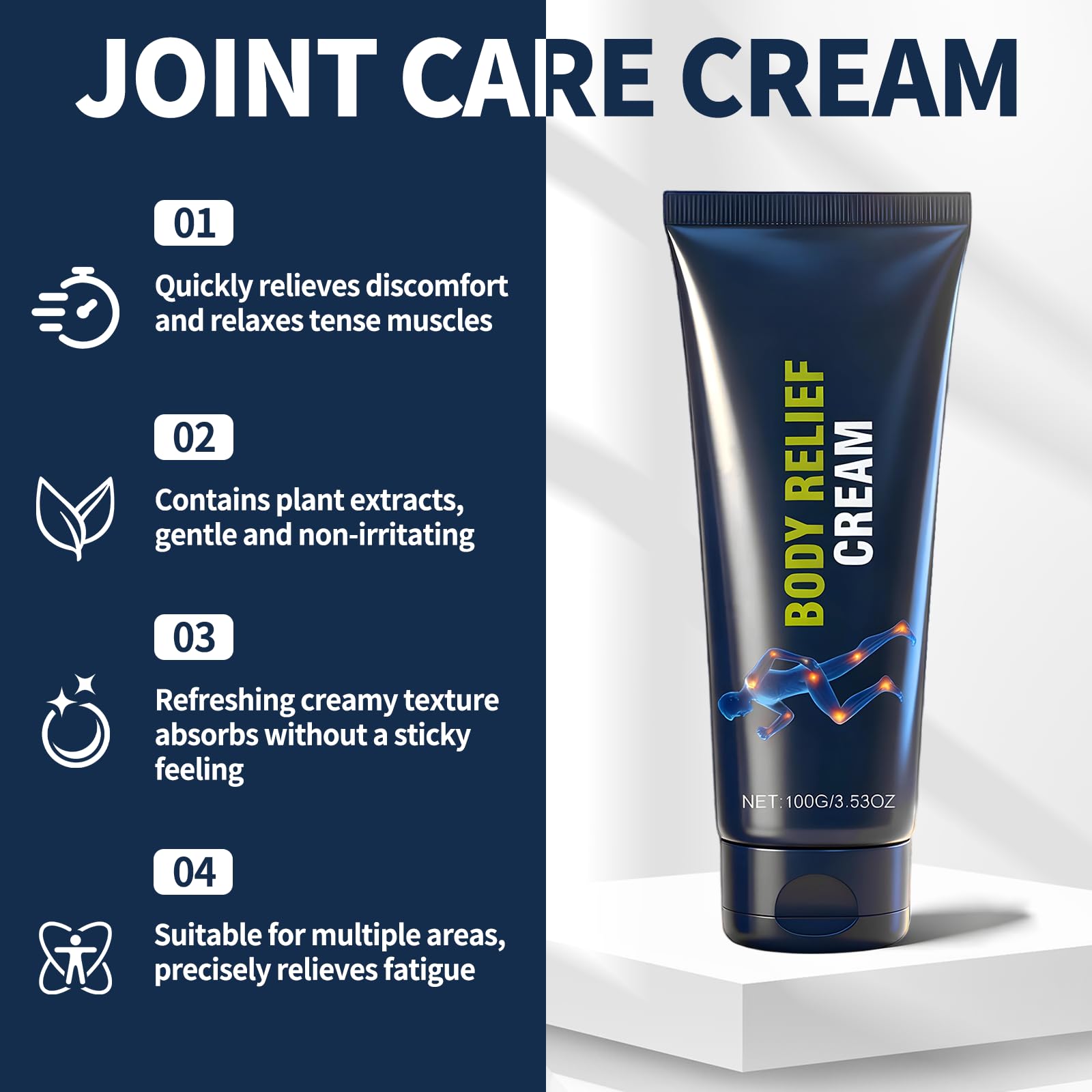 Kubot 2PCS Neuropathy Relief Cream | Contains Capsaicin, Arnica, Menthol and Glucosamine, Suitable for Feet, Hands, Legs, Muscles, Joints, and Waist, Fast Absorption, Mild & All Natural Kubot buy supplements canada