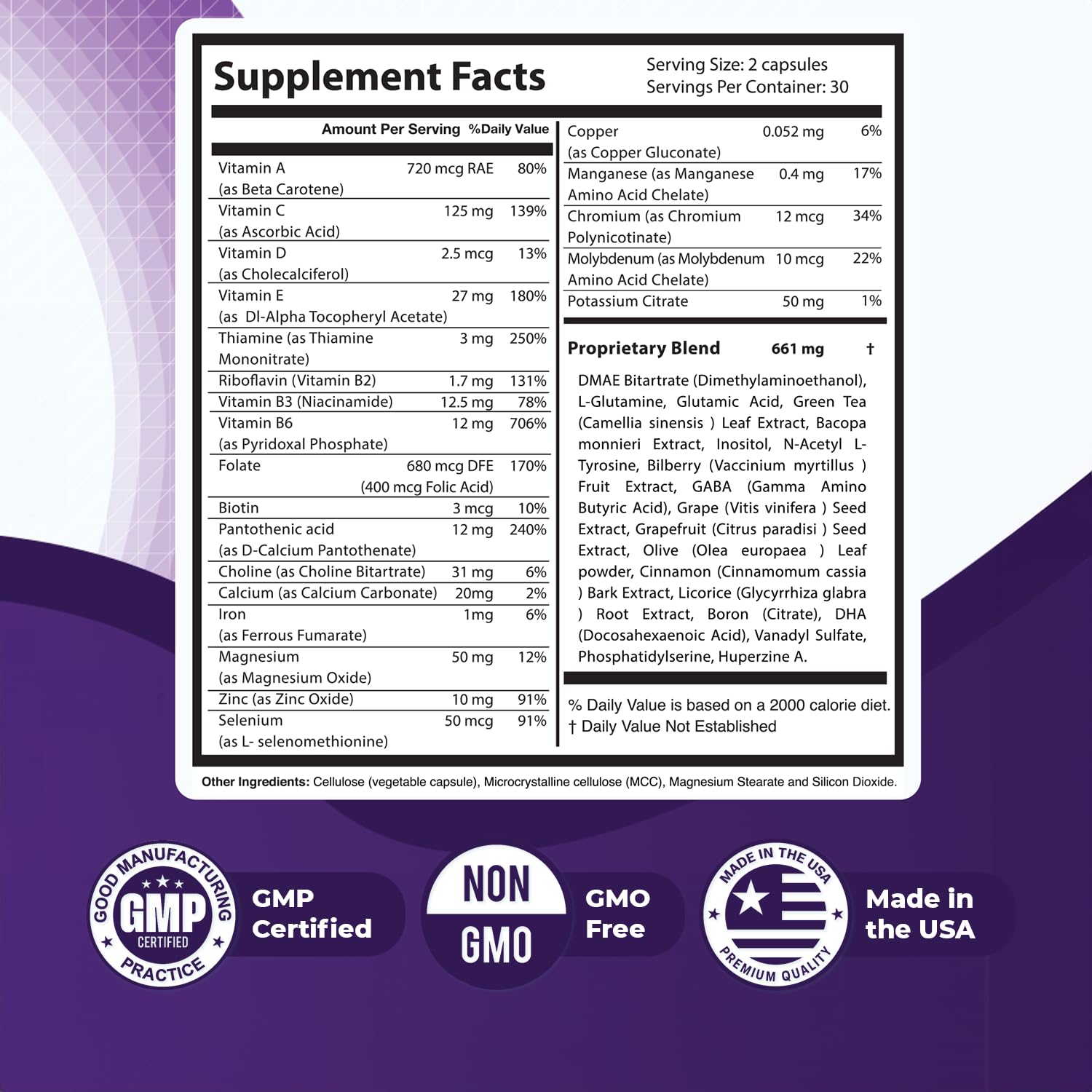 Memopezil – Daily Supplement with Vitamins A,B, C,D,E, Minerals & Botanical Extracts – Clean, Stimulant-Free Formula – GMP-Certified, Non-GMO, Made in USA - 60 Capsules, 30 Servings, 1 Month Supply Nature’s NutriWave buy supplements canada