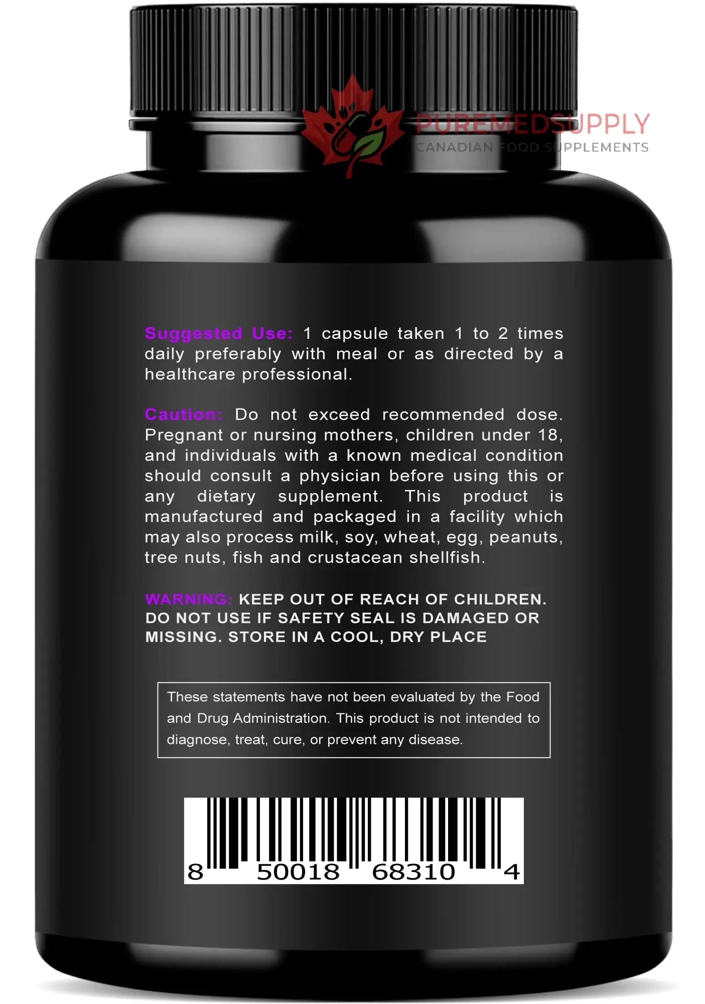 Magnesium Citrate & Oxide 500mg Complex Supplement - High Absorption Maximum Strength - Helps Support Bone Density and Strength, Muscles, Energy and Sleep - 120 Vegan Capsules NURTURLY buy supplements canada