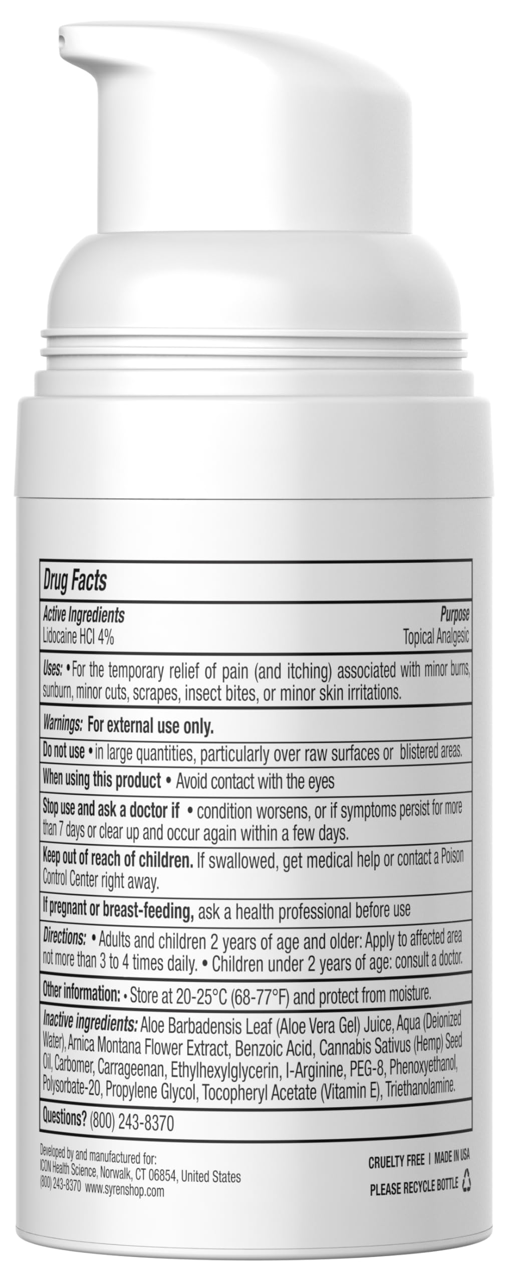 Syren Intimate Relief - Intimate Pain Relieving Gel - Relieves Vulva Pain, Throbbing, Spasms SYREN buy supplements canada