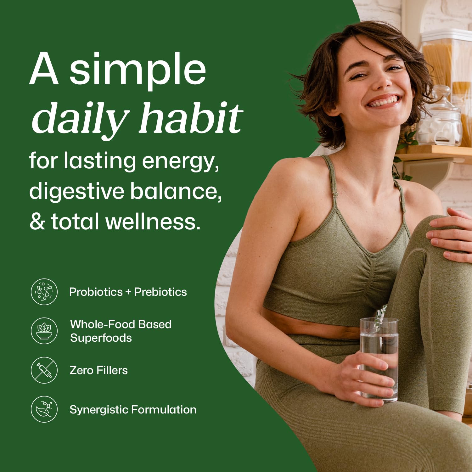 ColonBroom Superfood Greens Powder Supplement | Super Greens Juice Powder with Probiotics, Prebiotics, Spirulina & Chlorella | Natural for Energy, Immunity, Digestion & Detox Support | 28 Servings ColonBroom buy supplements canada