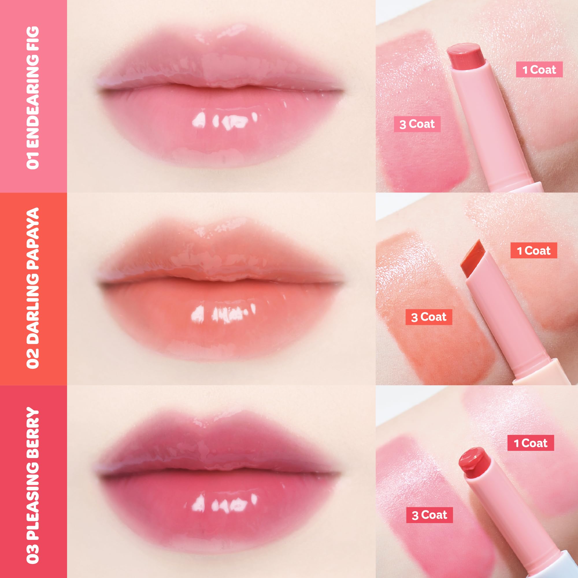 COLORGRAM Fruity Glass Stick 02 DARLING PAPAYA | Long-Lasting Juicy Lip Tint with Radiant, Glossy Finish | Melting Syrupy Texture for Vibrant, Hydrated Lips | Non-Sticky Shine COLORGRAM buy supplements canada