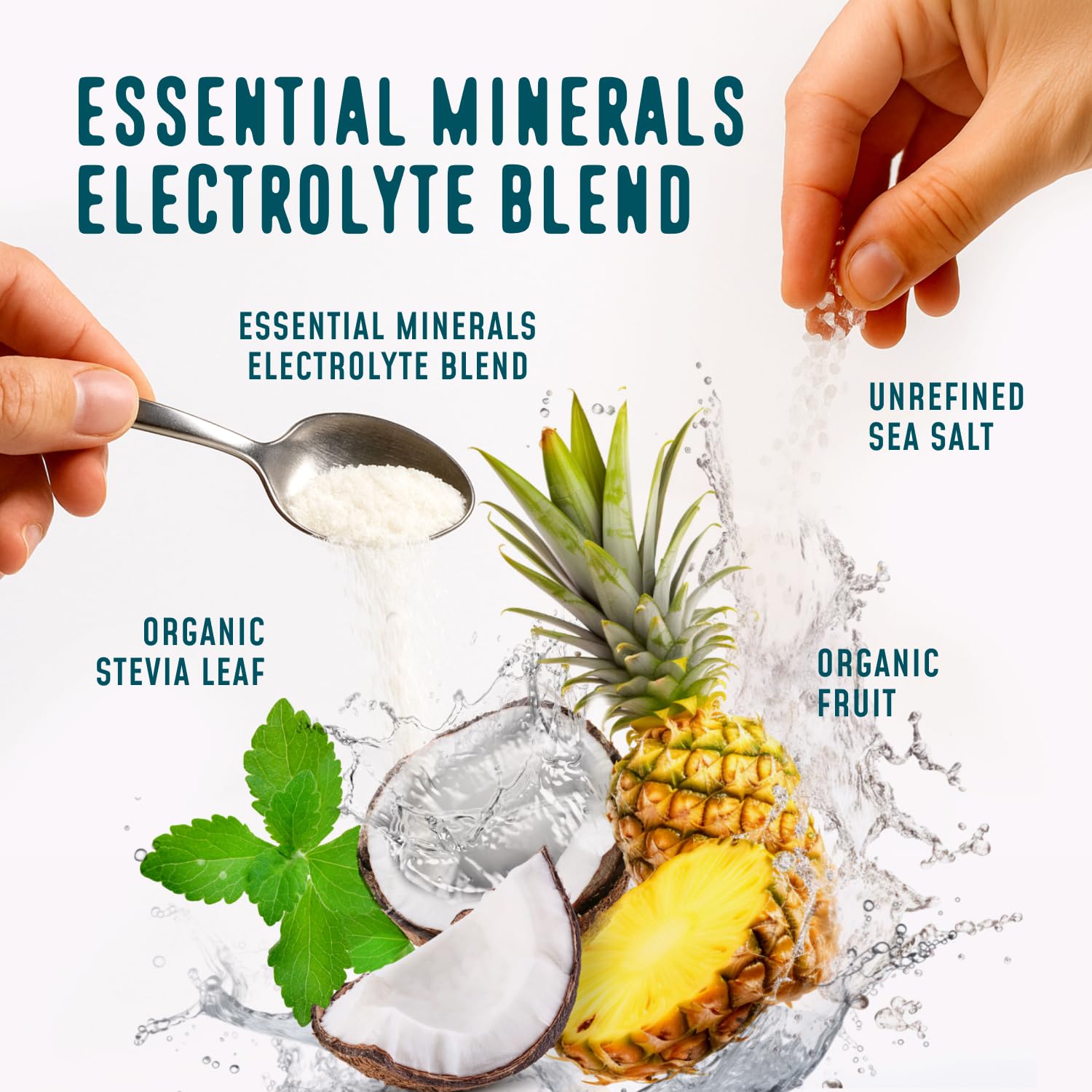 FlavCity Pineapple Coconut Electrolytes Powder Packets - 28 Hydration Packets - No Added Sugar - Hydration Powder with Real Fruit & Unrefined Sea Salt FlavCity buy supplements canada