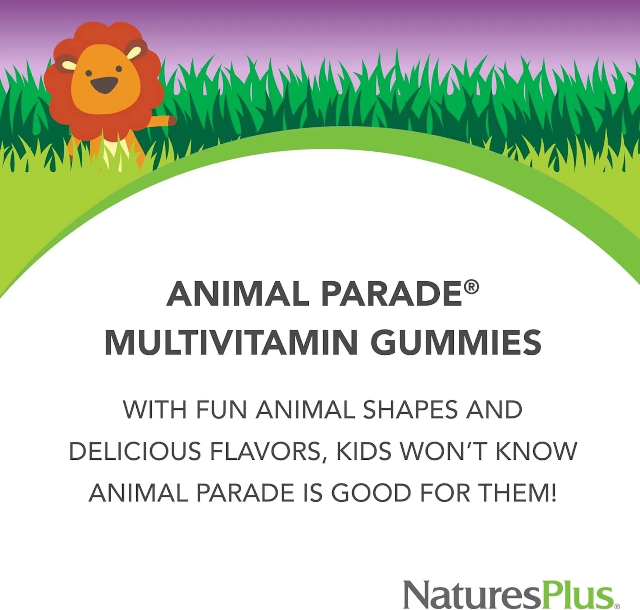 NaturesPlus Animal Parade Multivitamin Children's Gummies - 90 Count - Assorted Cherry, Grape & Orange Flavors NaturesPlus buy supplements canada
