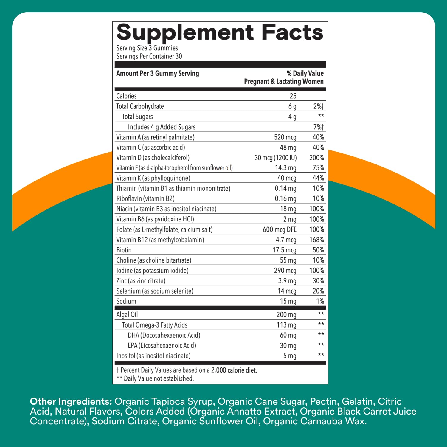 SmartyPants Prenatal Multivitamin Gummies with Omega 3 DHA/EPA, Methylfolate, Biotin, Vitamins D3, C, B12, B6, A, K, and Zinc, Gluten Free, Clean Label SmartyPants buy supplements canada