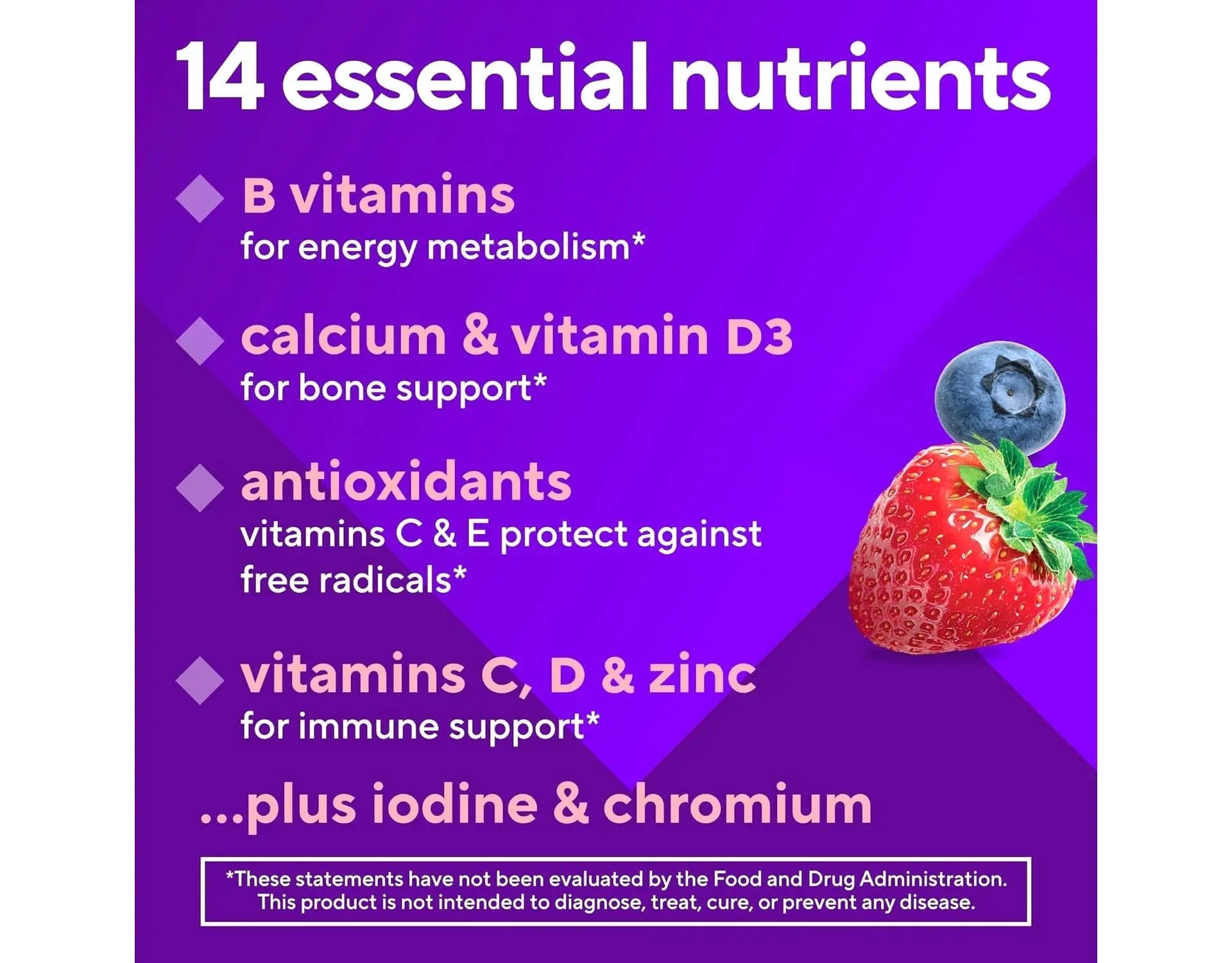 Vitafusion 150 Count with Vitamins A, C, D, E, B-6 and B-12 Womens Multivitamin Gummies, Berry Flavored Daily Vitamins for Women Vitafusion buy supplements canada