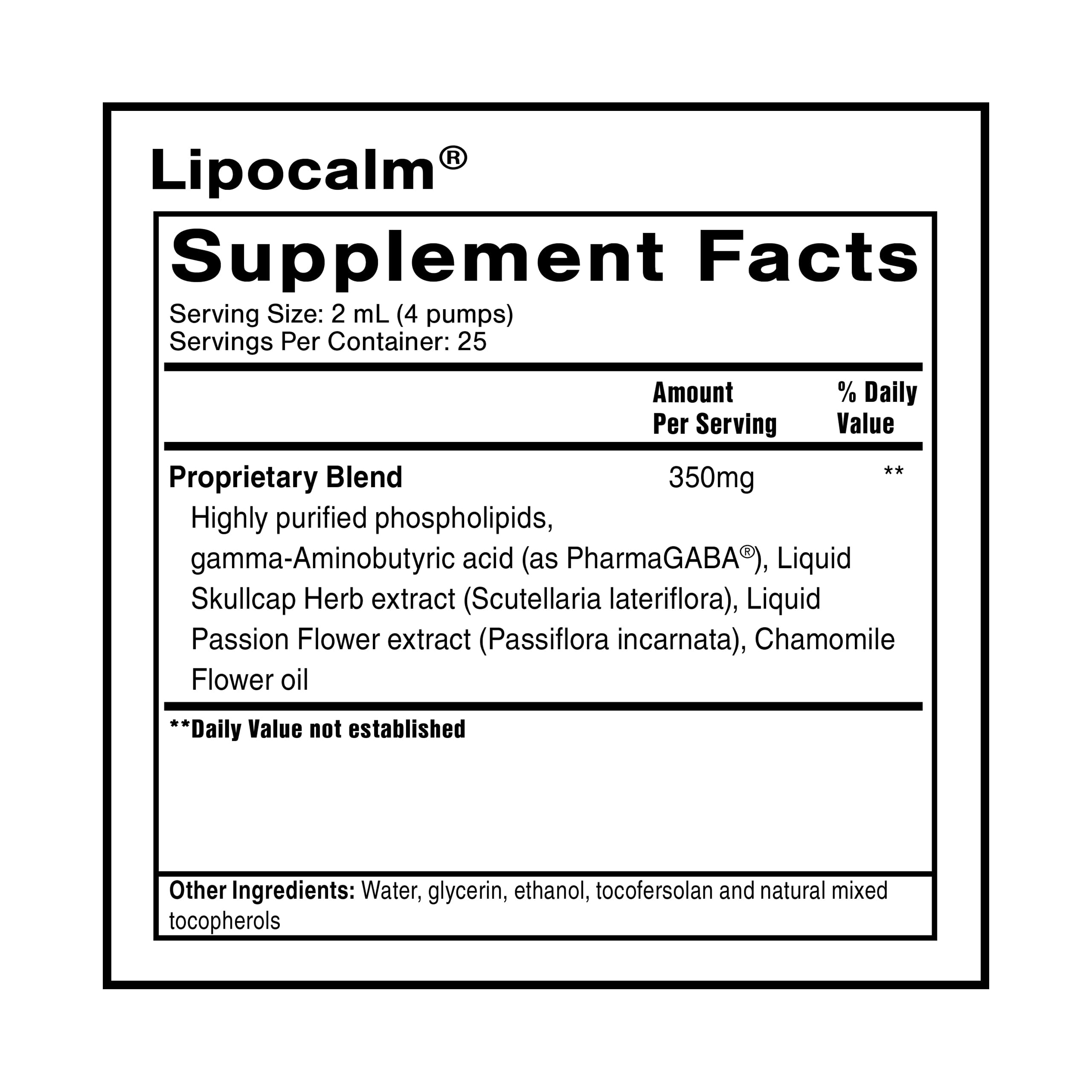Quicksilver Scientific LipoCalm - Liposomal GABA with Herbs for Relaxation Support - Chamomile, Passionflower Herb & Skullcap Supplement for Peace of Mind & Sleep Calm Support (1.7oz / 50ml) Quicksilver Scientific buy supplements canada