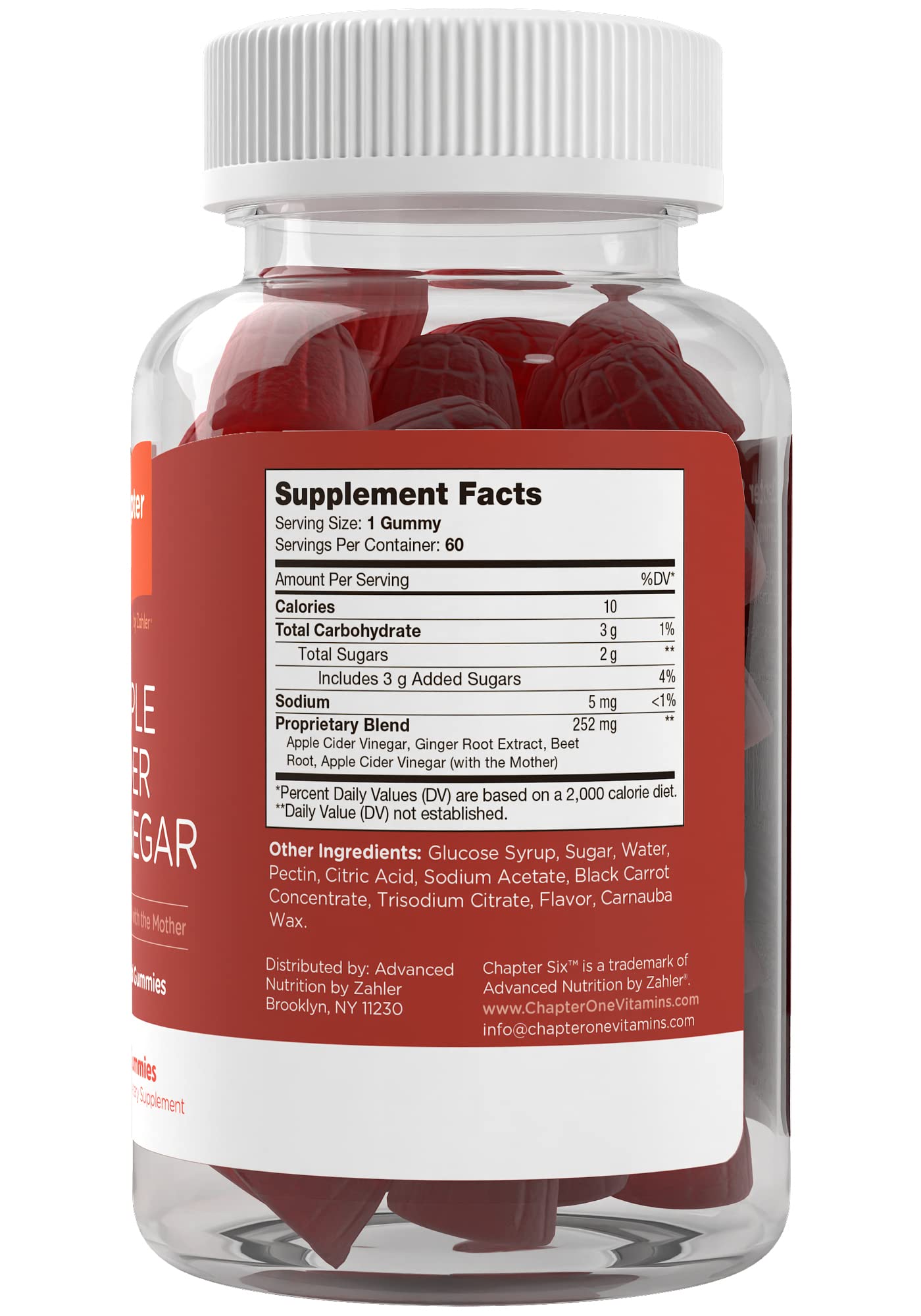 Zahler - Apple Cider Vinegar Gummies Kosher & Delicious ACV for Women Men Raw Zahler buy supplements canada