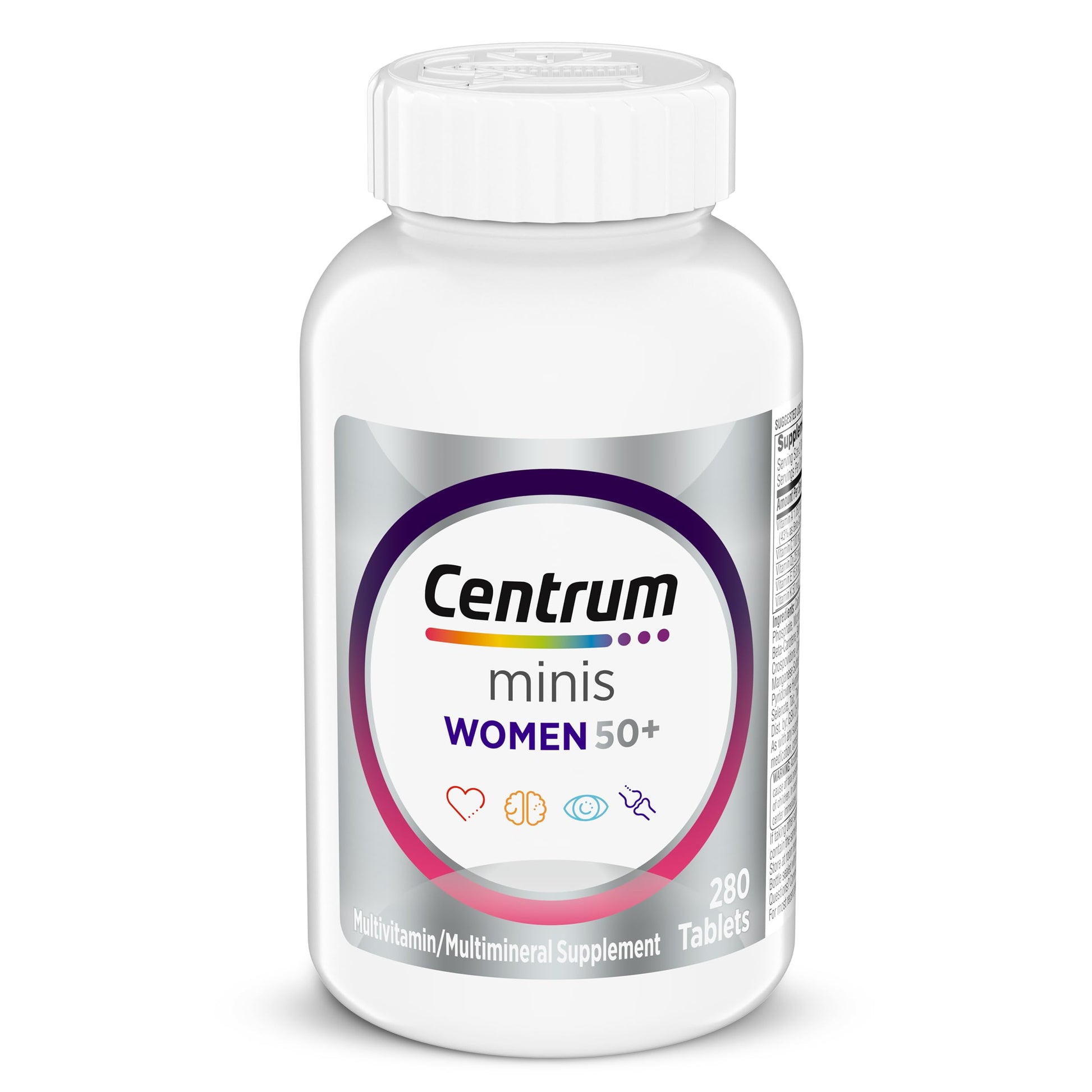 Centrum Minis Silver Women's Multivitamin for Women 50 Plus, Multimineral Supplement with Vitamin D3, B Vitamins, Non-GMO Ingredients Centrum buy supplements canada