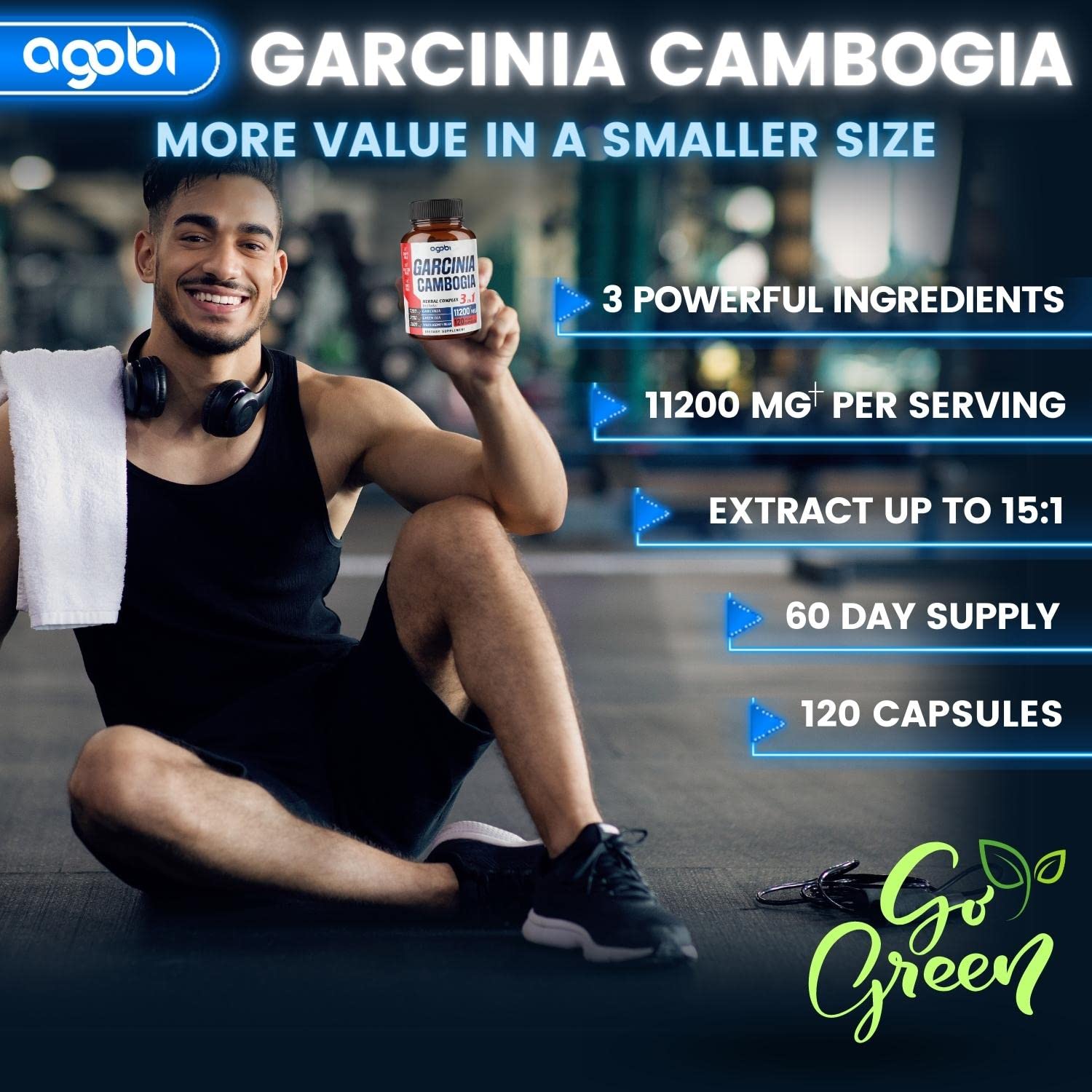 agobi 3in1 Garcinia Cambogia Extract Capsules - 11200mg Herbal Supplement for Body Health agobi buy supplements canada