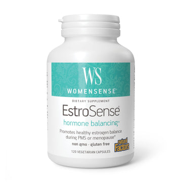 Natural Factors WomenSense EstroSense - Daily Hormonal Balance Support Supplement - Supports Healthy Menstration & Menopause - Non-GMO Natural Supplement - 120 Vegetarian Capsules (60 Servings) Natural Factors buy supplements canada