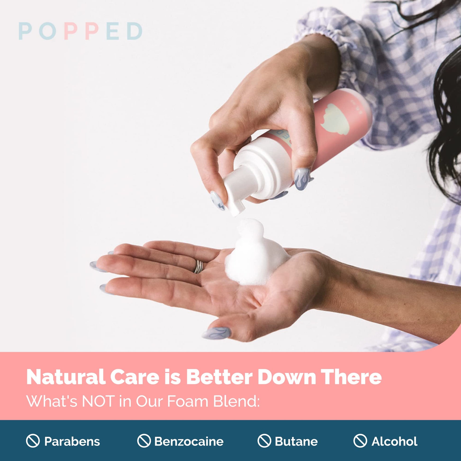POPPED Witch Hazel Foam with Aloe (5 fl oz) | Perineal Healing Foam for Postpartum Care | Relieves Pain, Hemorrhoids, and Swelling After Birth | Postpartum Essential POPPED buy supplements canada