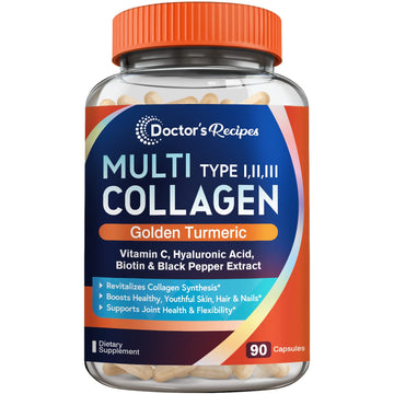 Doctor's Recipes Multi Collagen Complex with Golden Turmeric, Vitamin C, Biotin, Hyaluronic Doctor's Recipes buy supplements canada