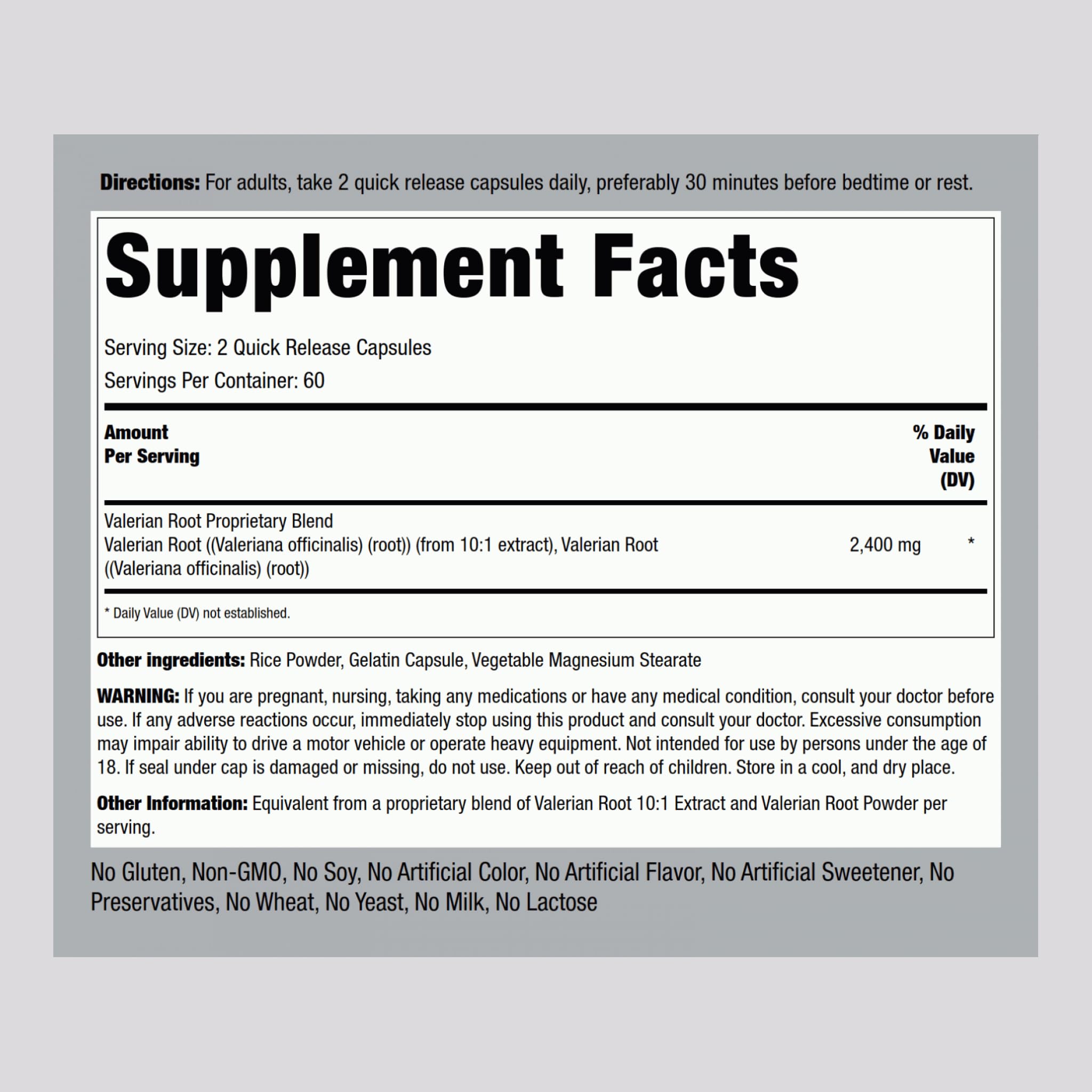 Piping Rock Valerian Root Capsules | 120 Count | Extract Supplement | Herbal Blend | Non-GMO, Gluten Free Piping Rock buy supplements canada
