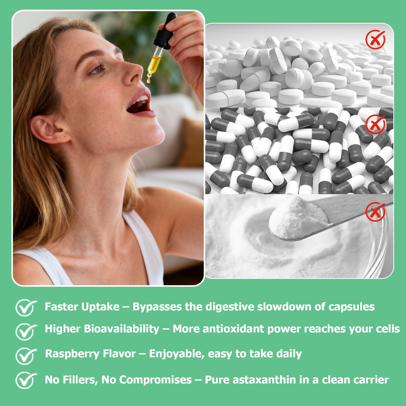 JUIWEFKK Astaxanthin Supplement 12mg Liquid Drops, Premium Natural Astaxanthin Antioxidant from Fresh Microalgae Source w. Mct Oi for Eye Immune Joint Skin Health, Liquid Formula for Max Absorption JUIWEFKK buy supplements canada
