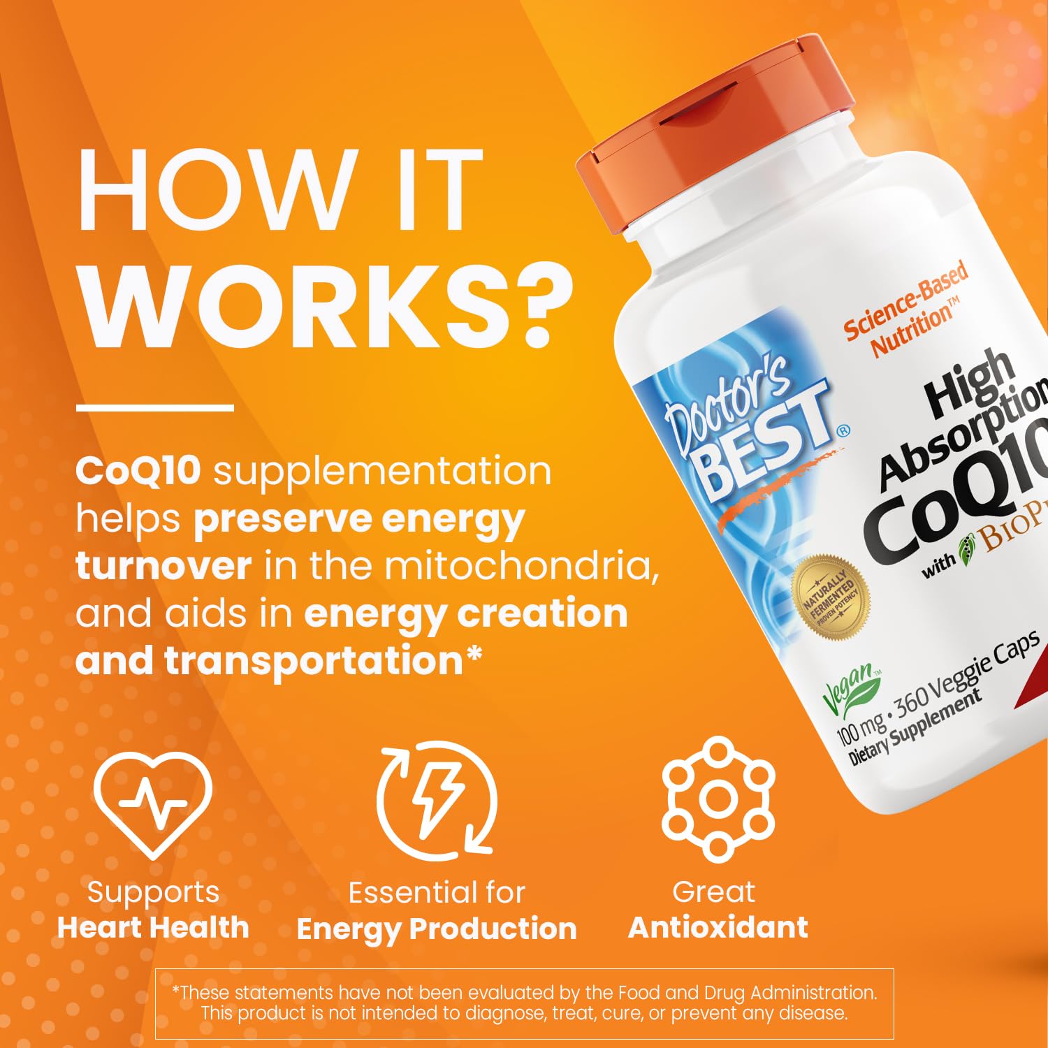 Doctor's Best High Absorption CoQ10 with BioPerine, Gluten Free, Naturally Fermented Doctor's BEST buy supplements canada