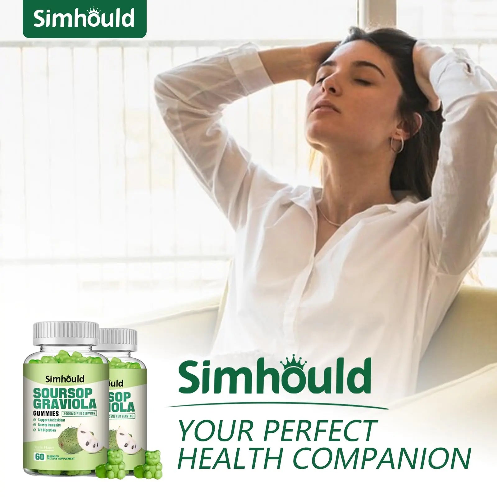 Simhould 1 Pack Soursop Graviola Gummies Simhould buy supplements canada