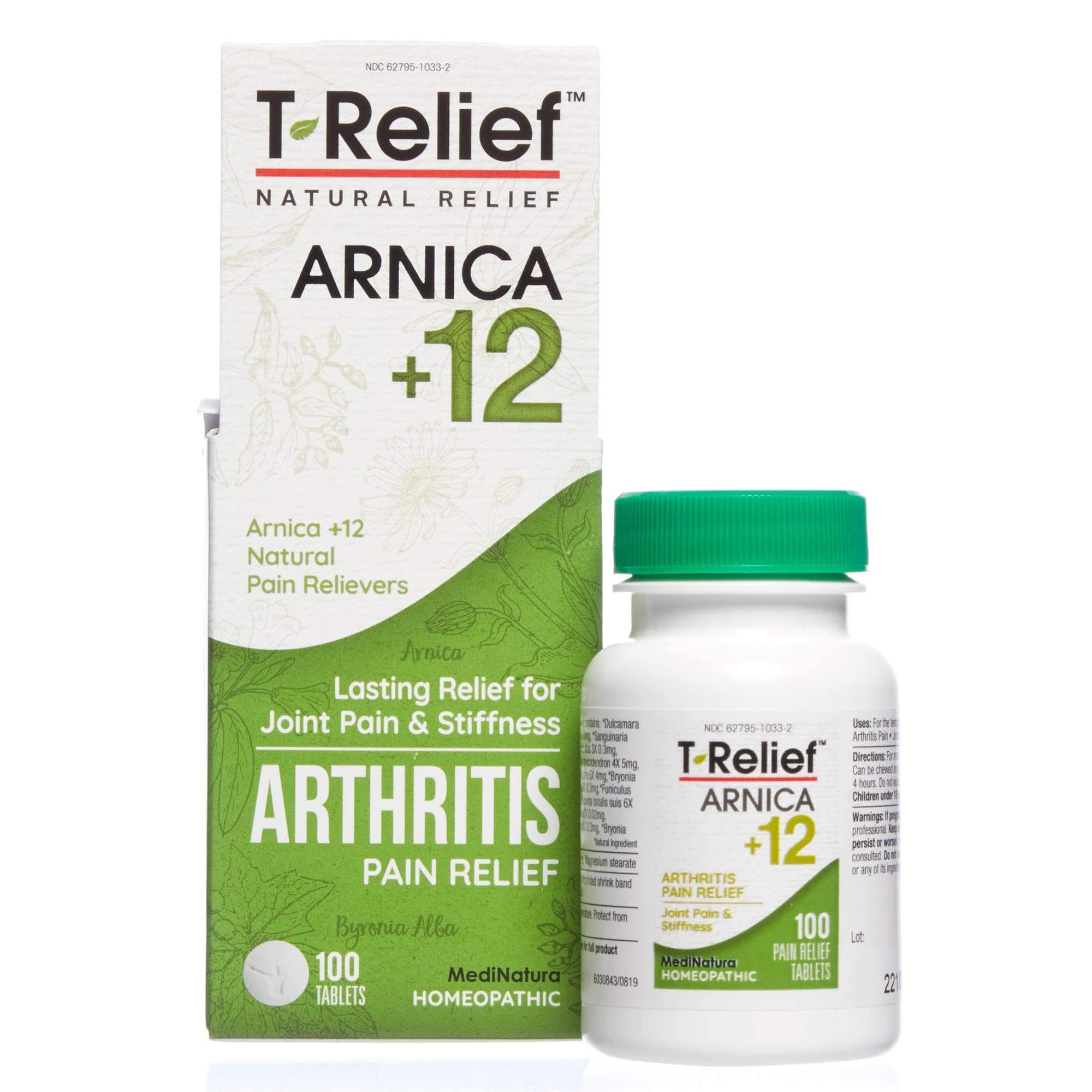 MediNatura Whole Body + Joints Bundle T-Relief Arnica +12 Natural Arthritis Pain Tablets 100ct + T-Relief Arnica +12 Natural Pain Relieving Tablets 100ct MediNatura buy supplements canada