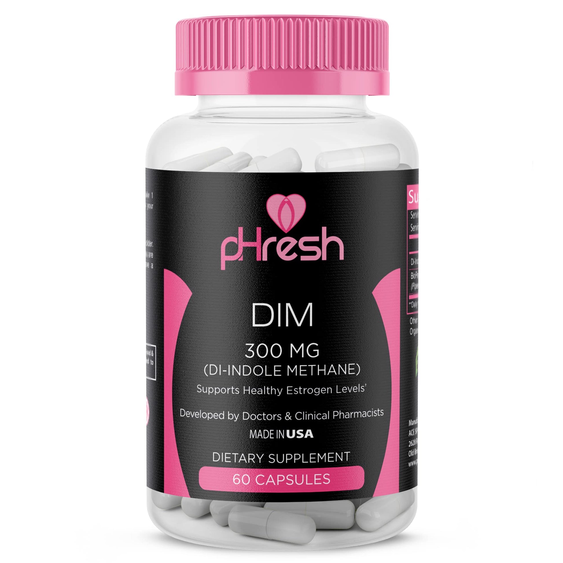 pHresh Boric Acid Suppositories and DIM Supplement ACE NUTRITION buy supplements canada