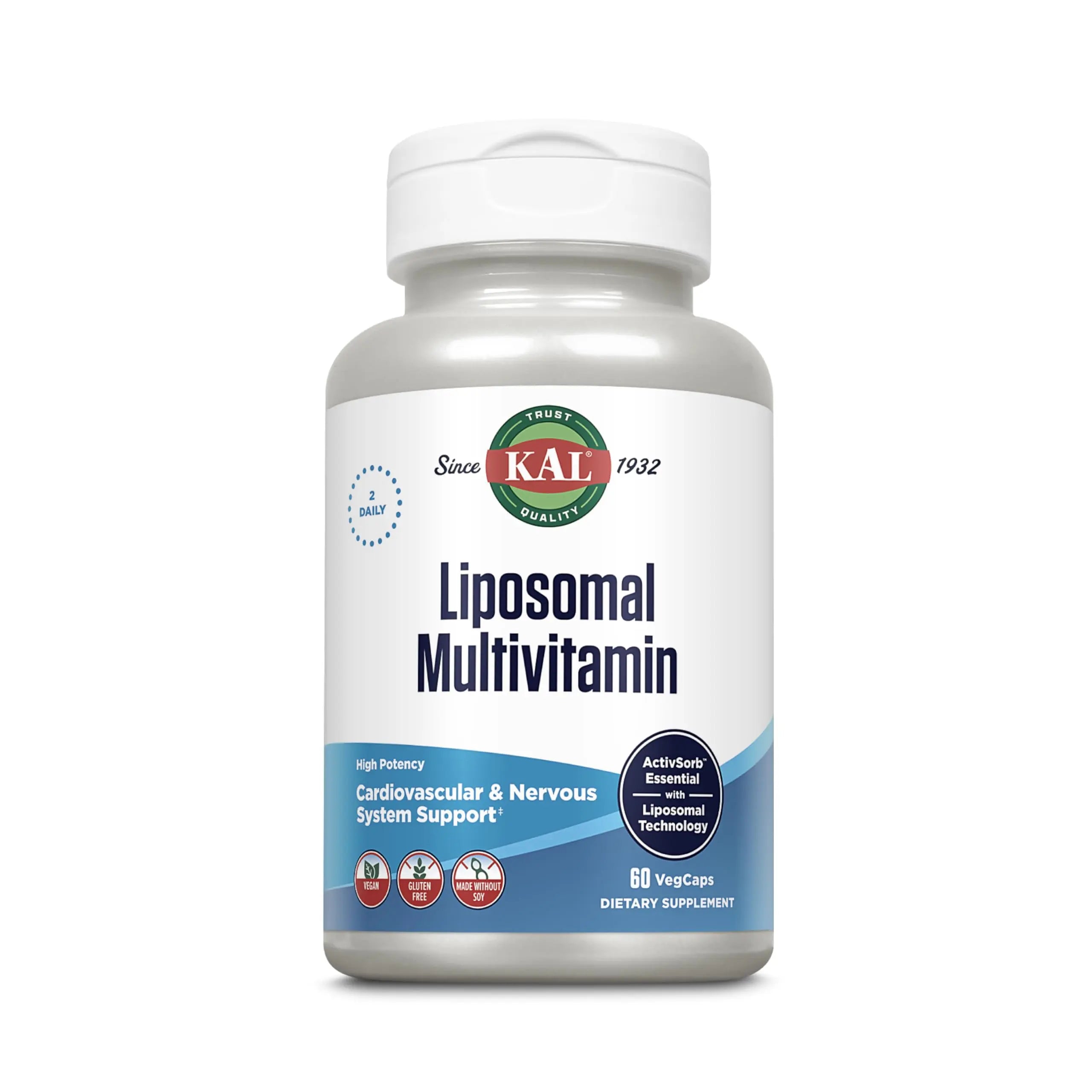 KAL Liposomal Multivitamin - High Potency Liposomal Vitamin C, D-3, and More - Men and Women Multivitamin KAL buy supplements canada