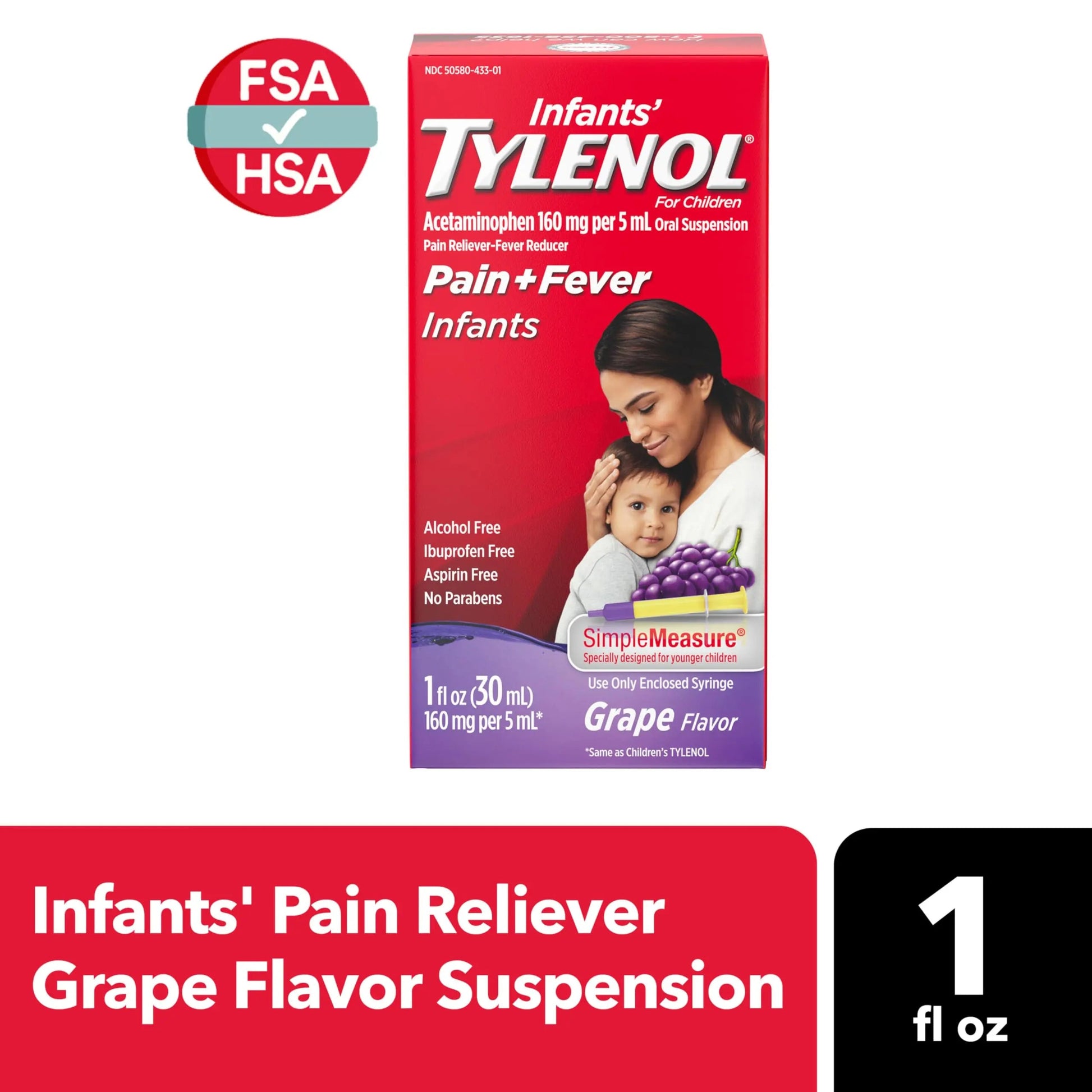 Infants' Tylenol Oral Suspension Liquid Medicine with Acetaminophen, Baby Fever Reducer & Pain Reliever for Minor Aches & Pains, Sore Throat, Headache & Toothache, Grape Flavor, 1 fl. oz Tylenol buy supplements canada